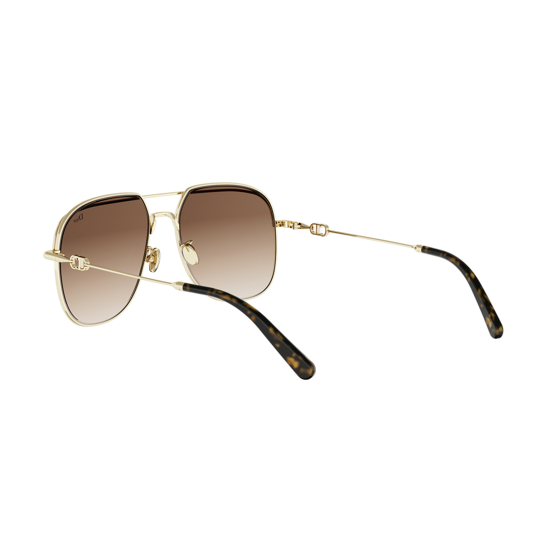 Gold Pilot Metal Sunglasses