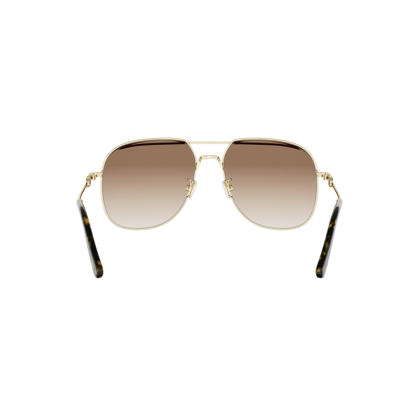 Gold Pilot Metal Sunglasses