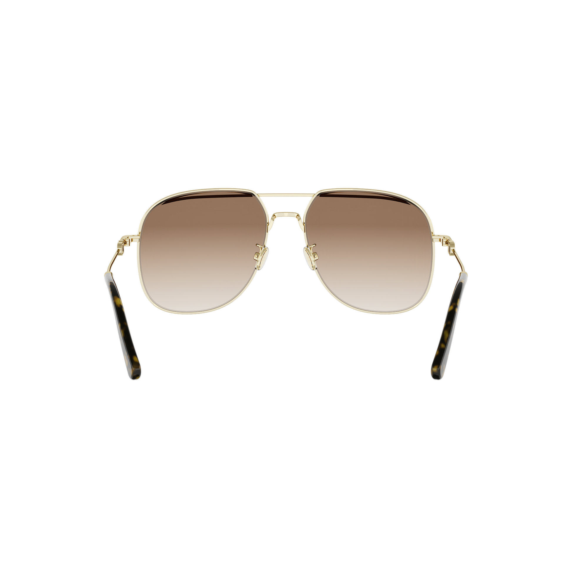 Gold Pilot Metal Sunglasses