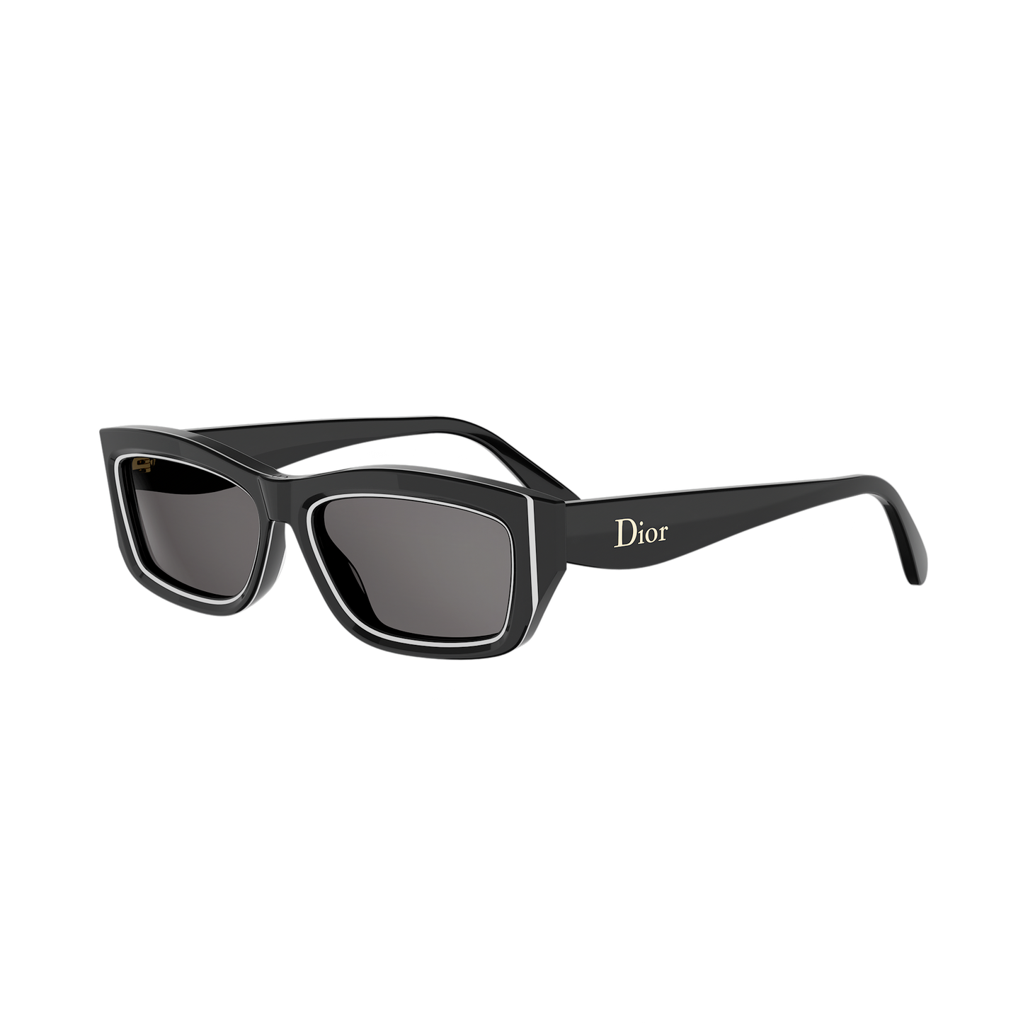 Rectangular Cat-eye Acetate Sunglasses
