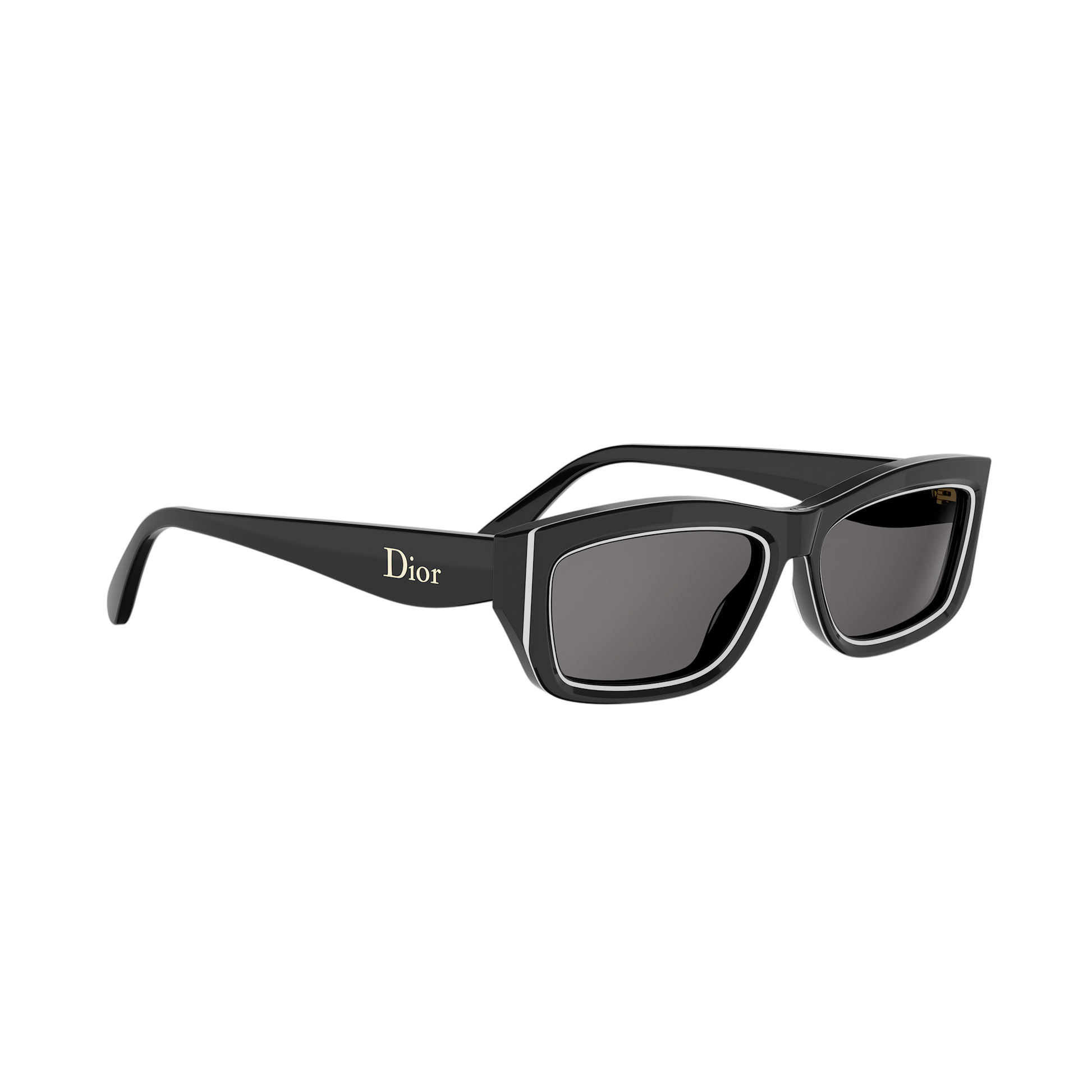 Rectangular Cat-eye Acetate Sunglasses