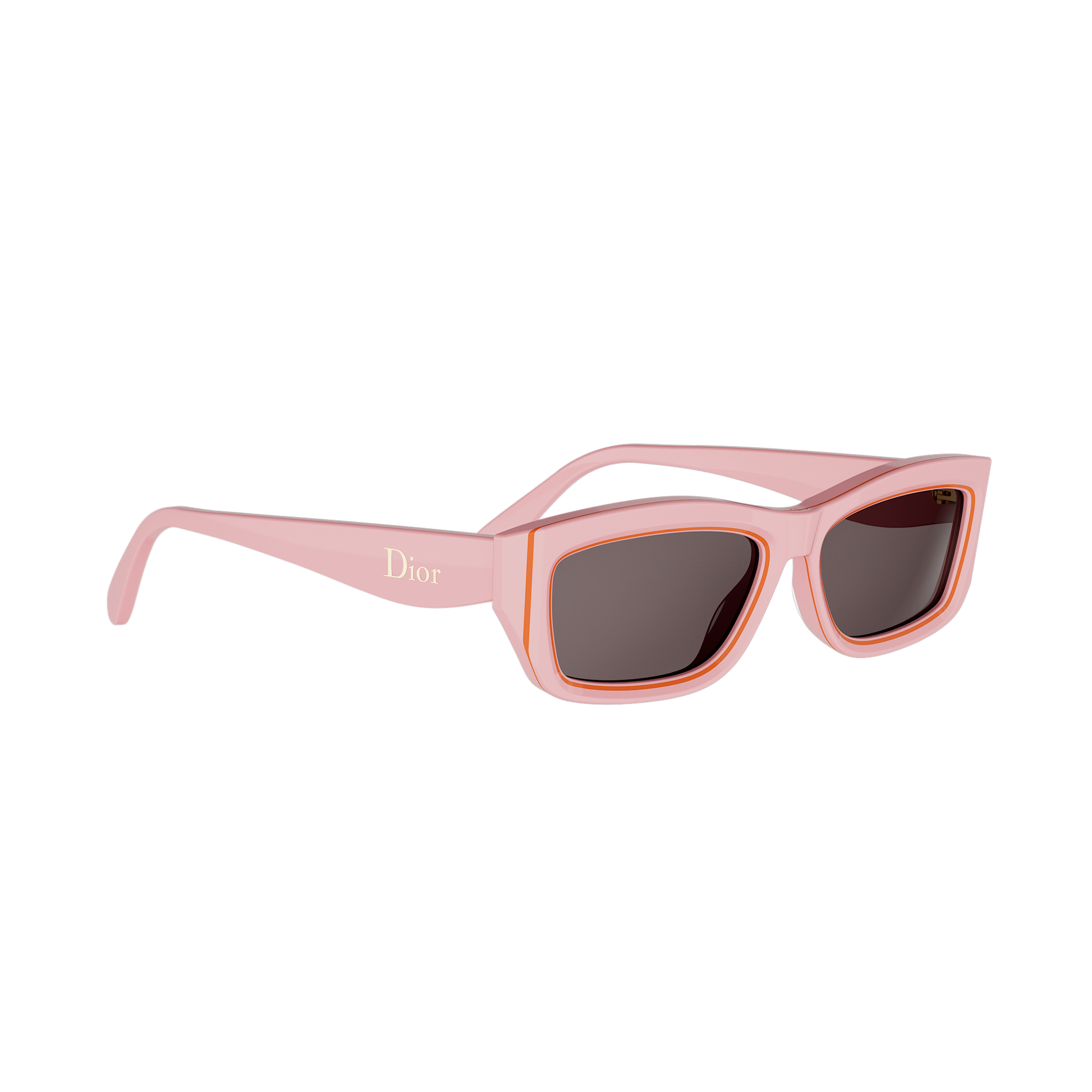 Rectangular Cat-eye Acetate Sunglasses
