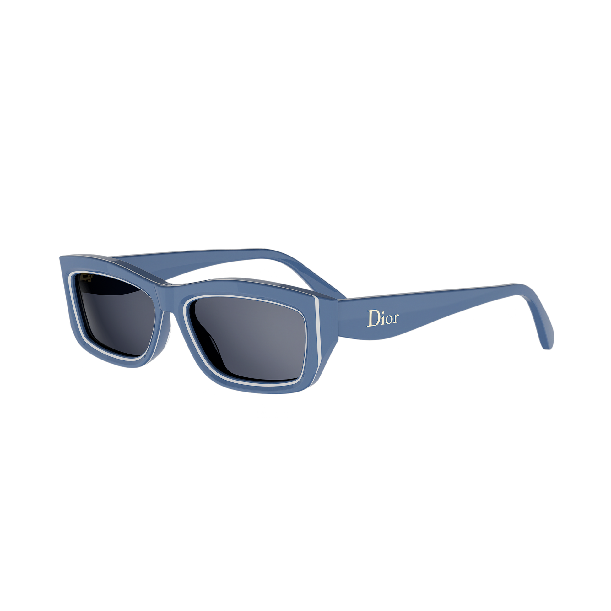 Rectangular Cat-eye Acetate Sunglasses
