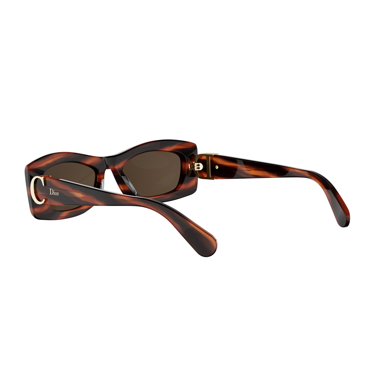 Havana Geometric Acetate Sunglasses