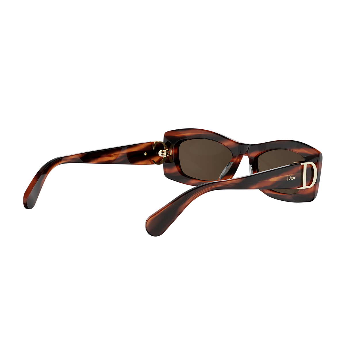 Havana Geometric Acetate Sunglasses