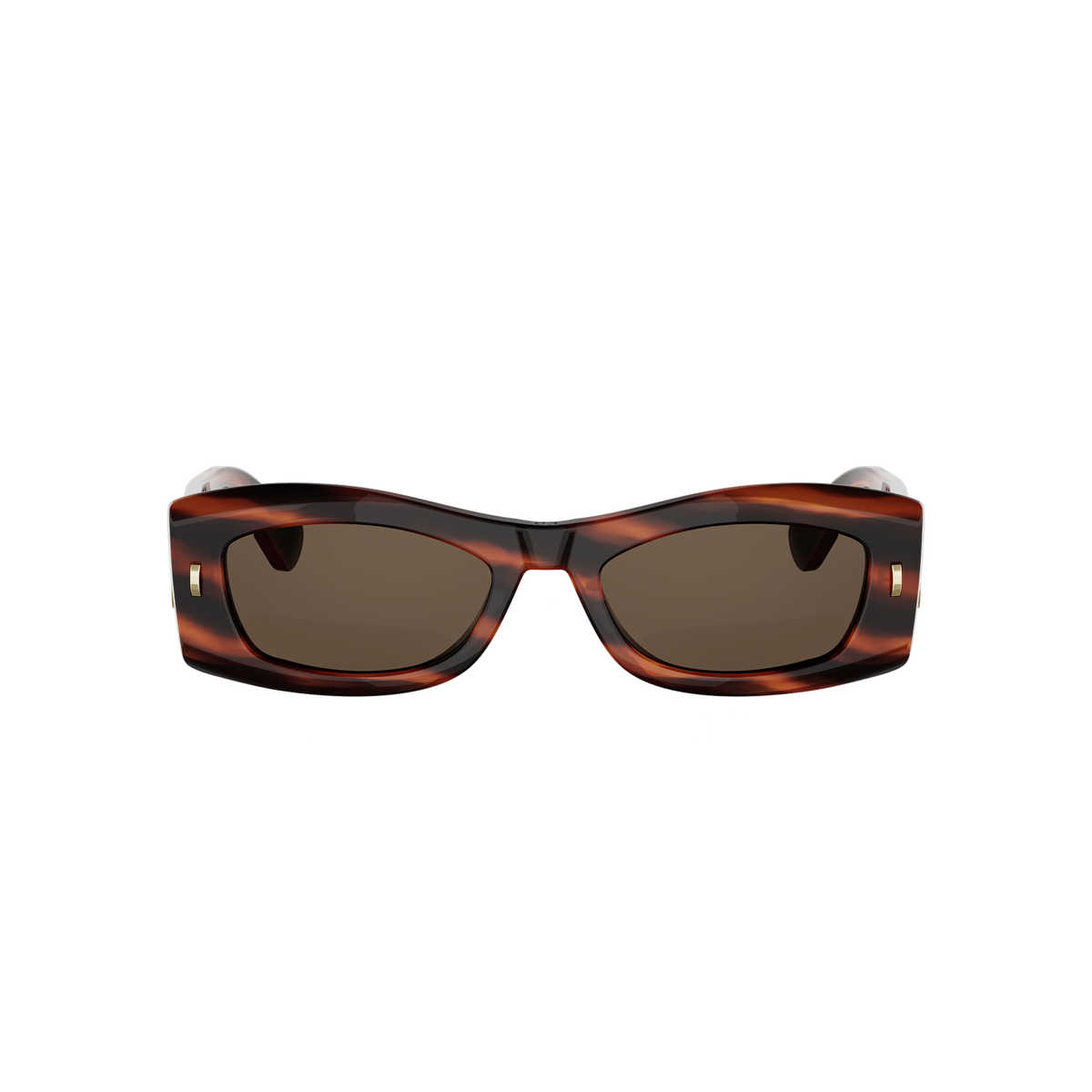 Havana Geometric Acetate Sunglasses