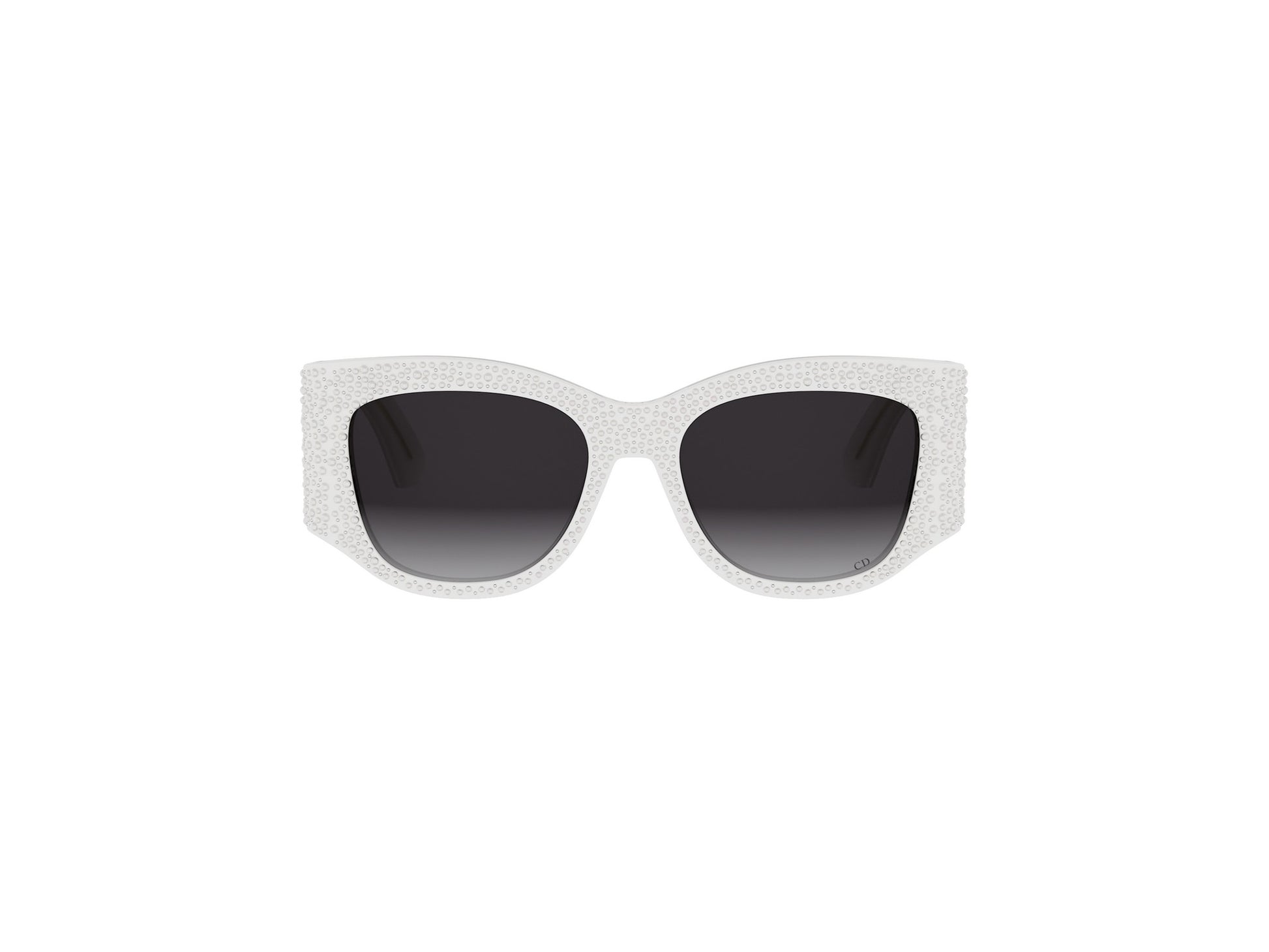 White Square Acetate Sunglasses
