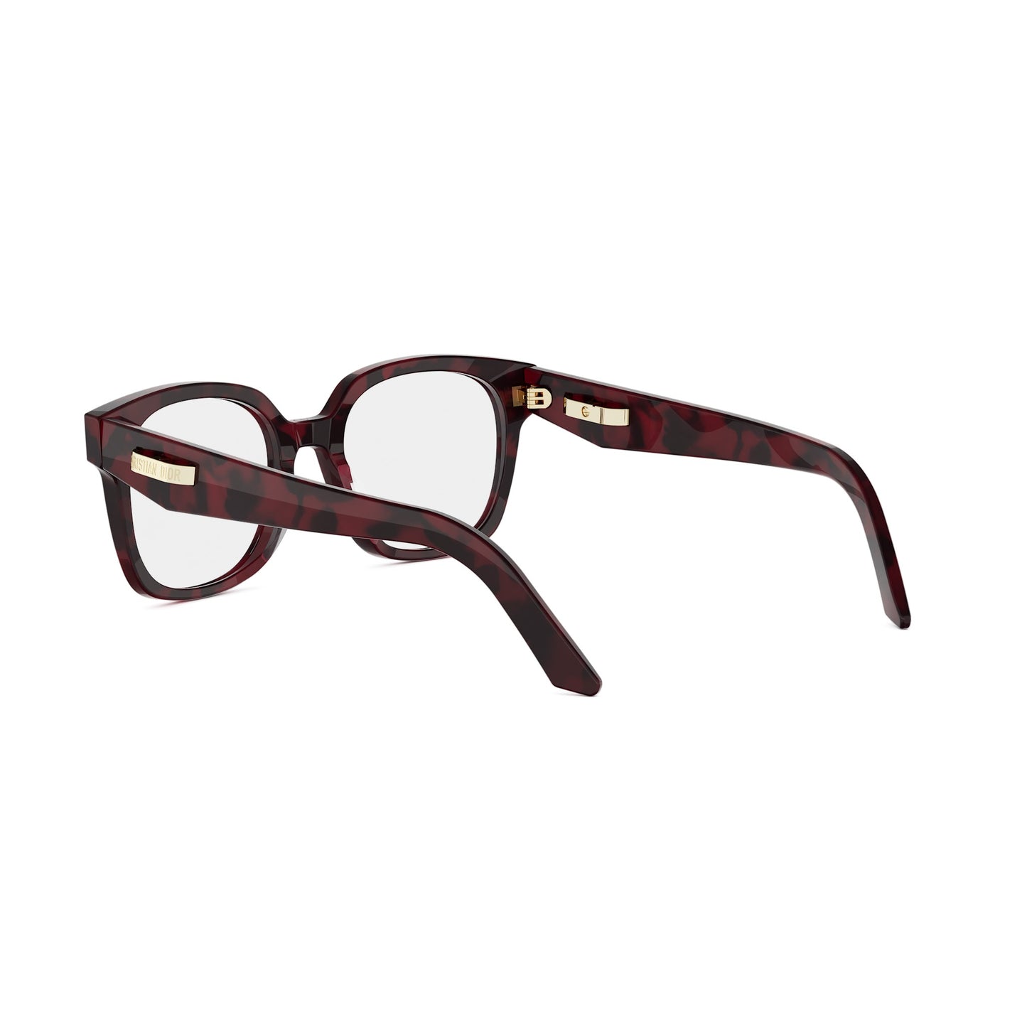 Shiny Red Square Acetate Eyeglasses