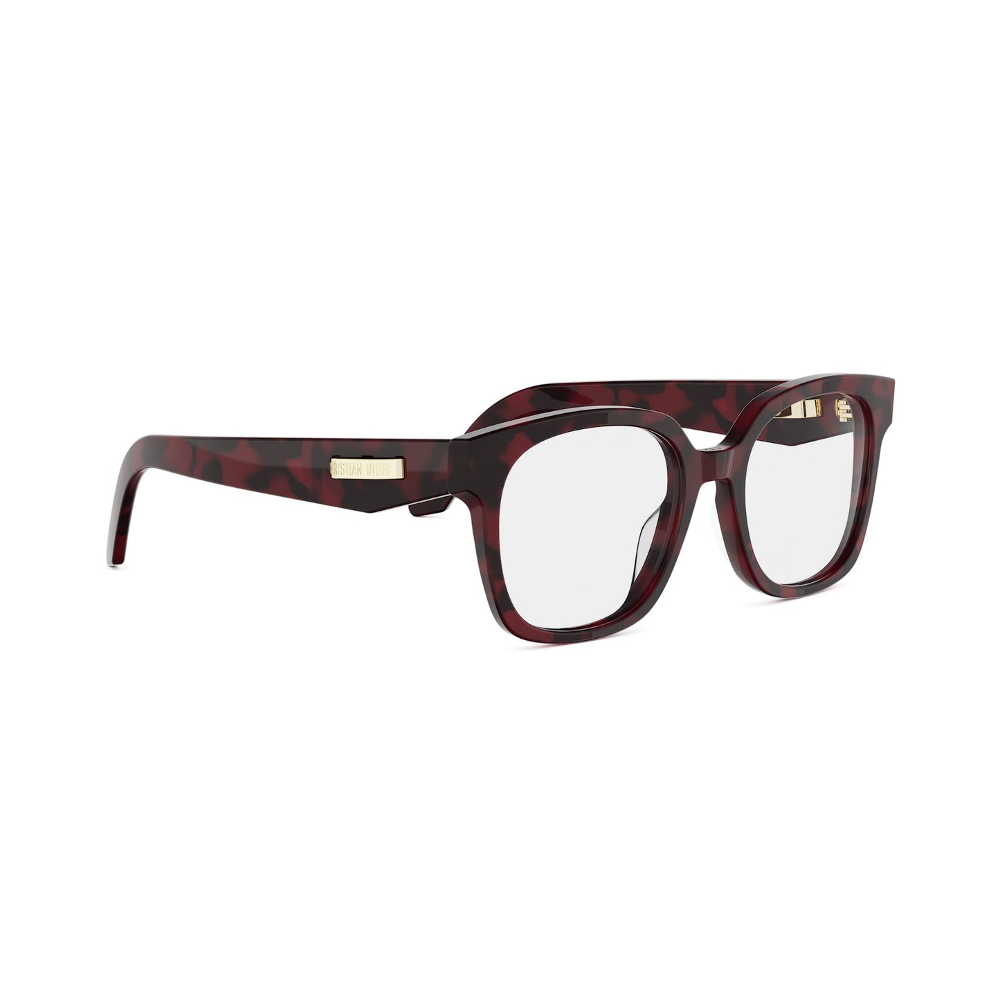 Shiny Red Square Acetate Eyeglasses