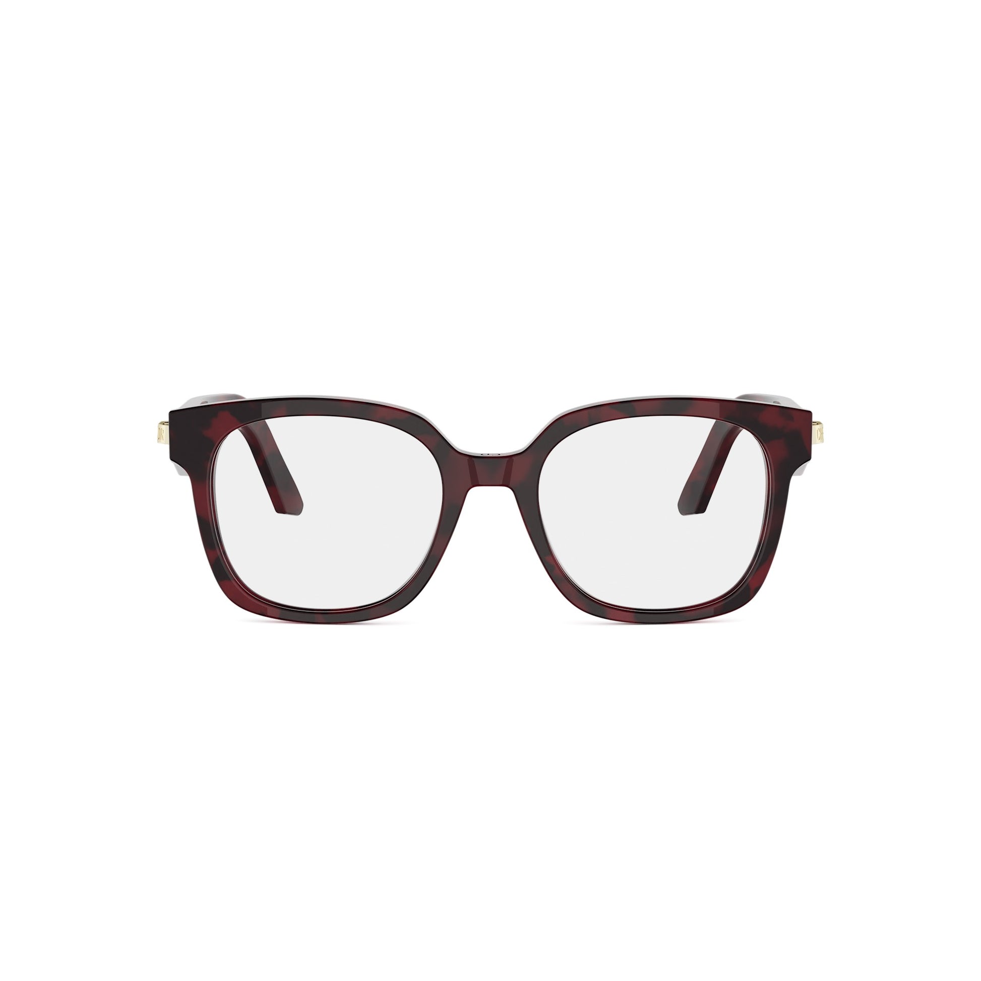 Shiny Red Square Acetate Eyeglasses