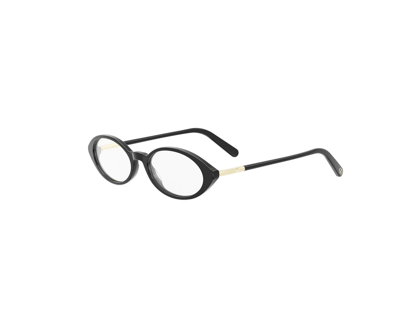 Black Oval Acetate Eyeglasses