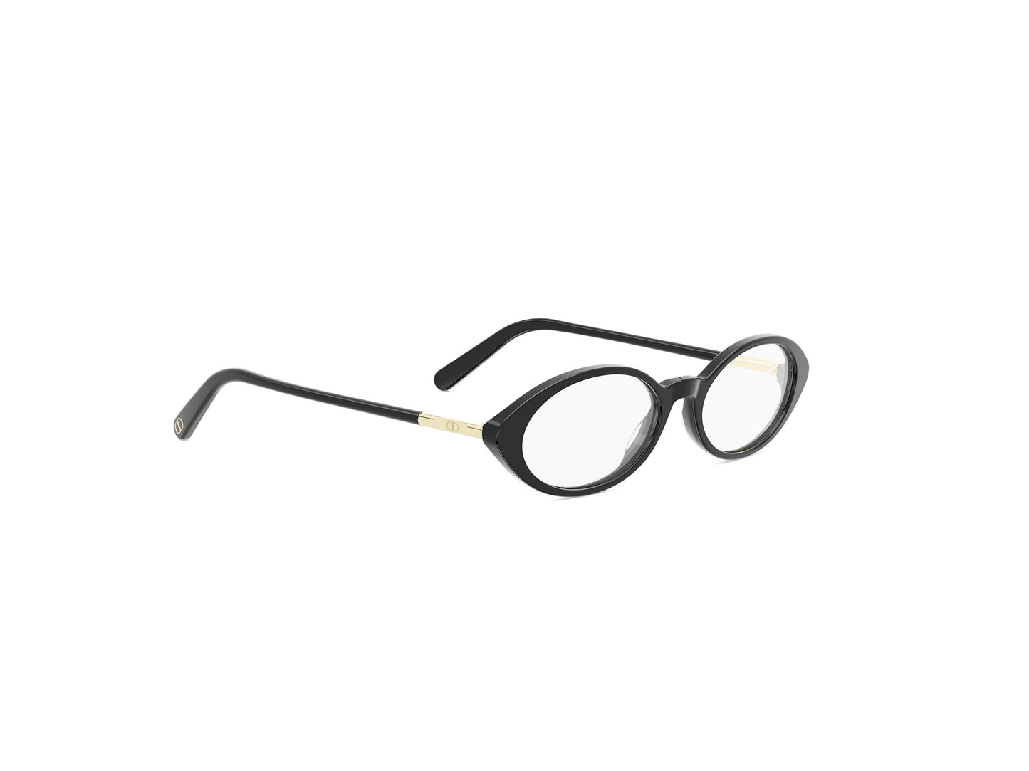 Black Oval Acetate Eyeglasses
