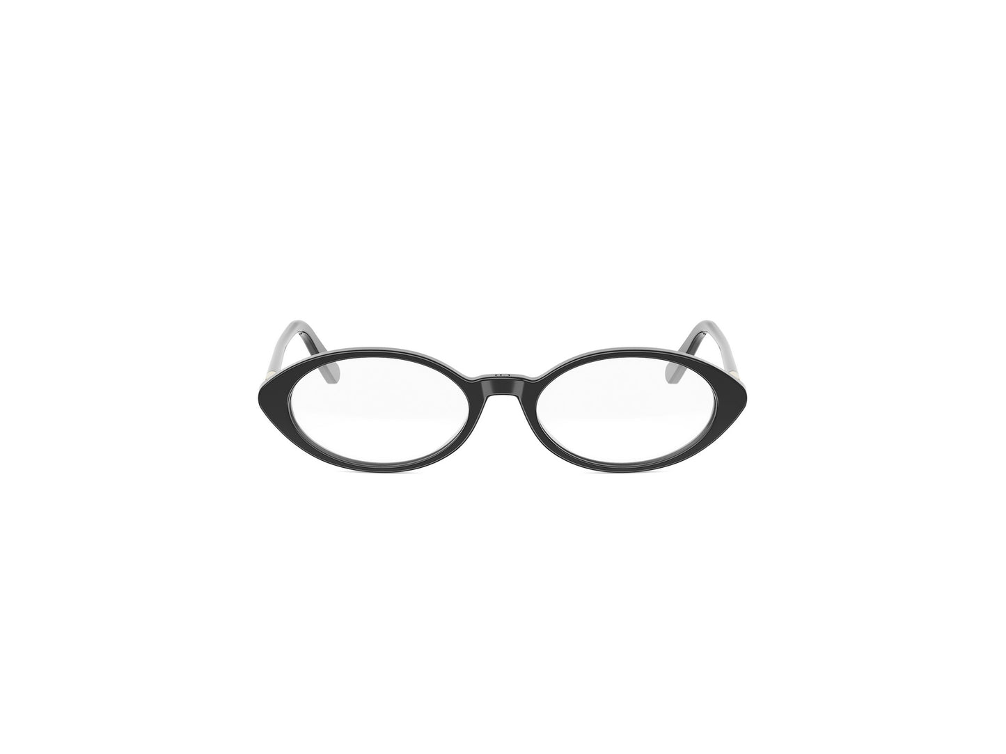 Black Oval Acetate Eyeglasses
