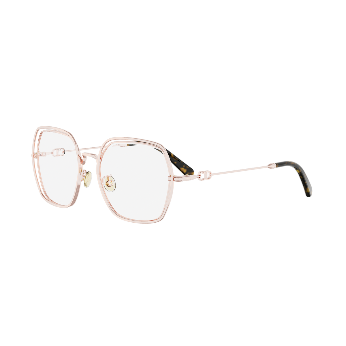 Rounded Square Metal Eyeglasses