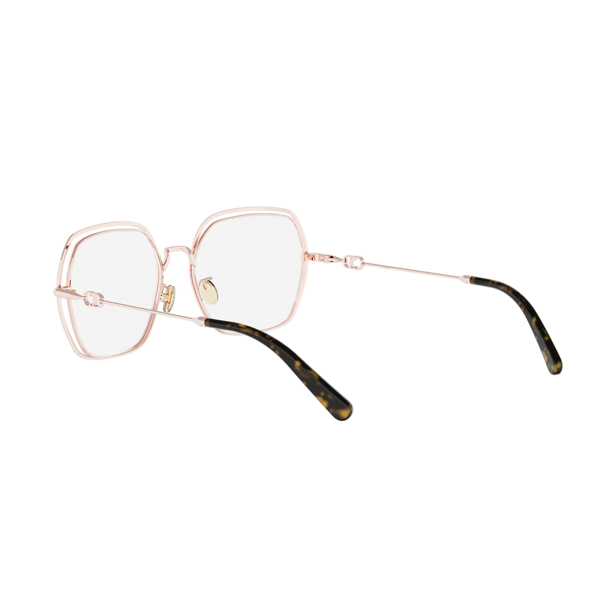 Rounded Square Metal Eyeglasses