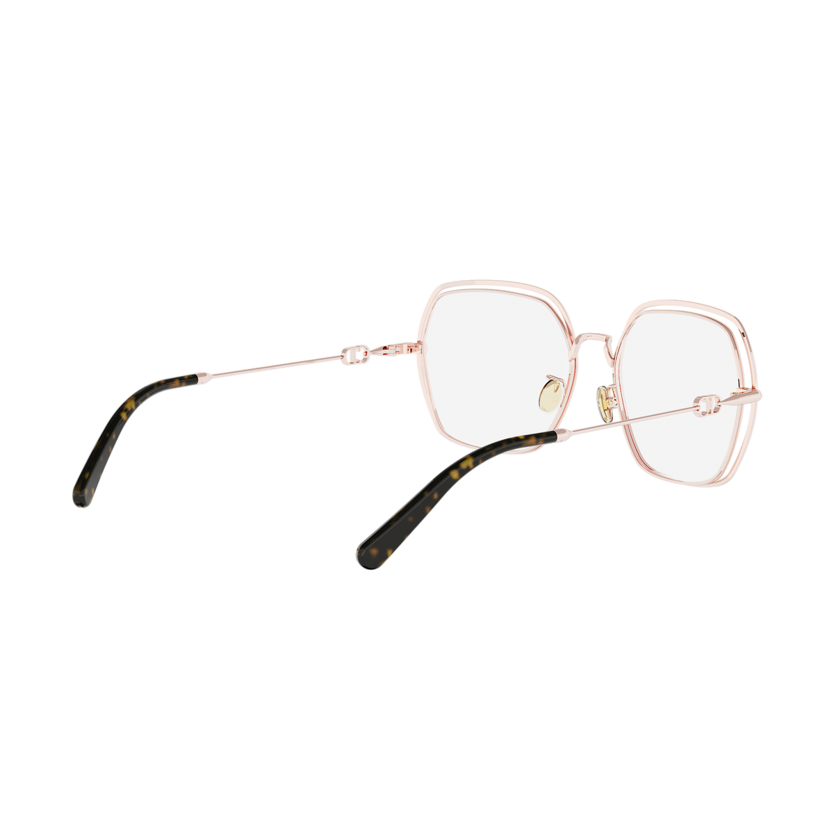 Rounded Square Metal Eyeglasses