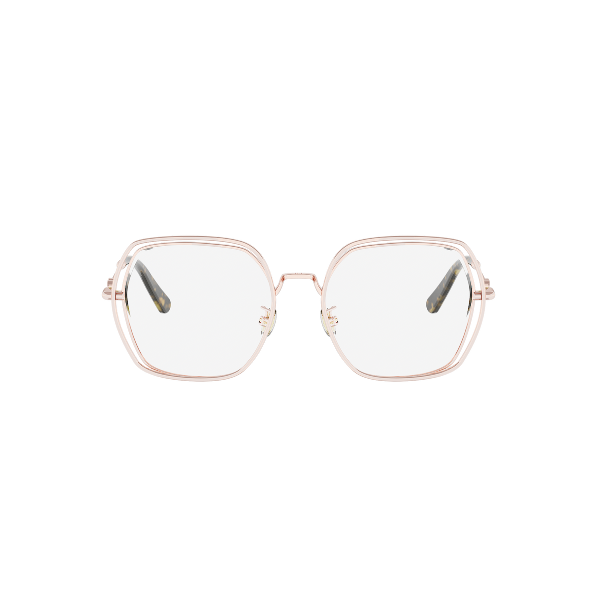 Rounded Square Metal Eyeglasses