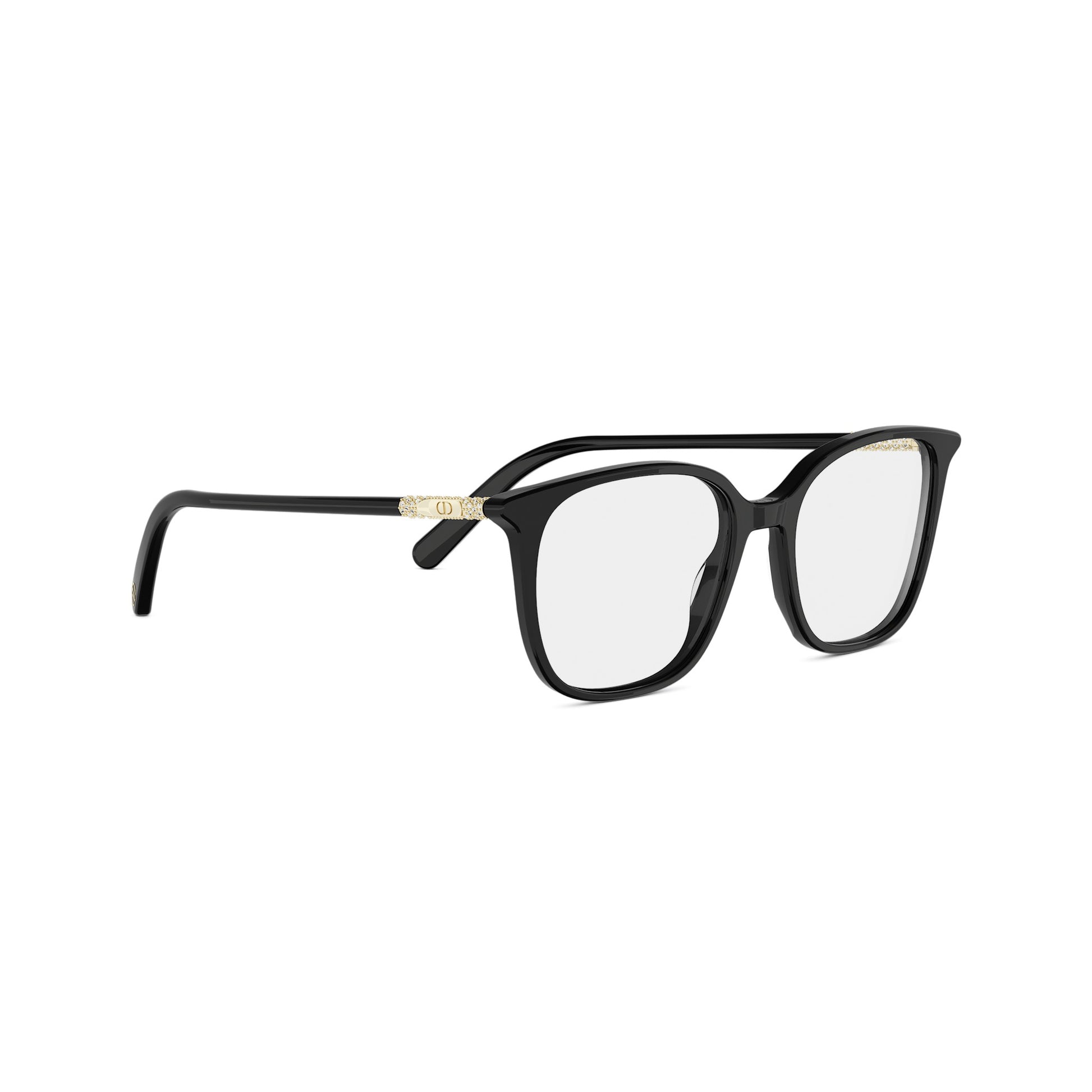 Black Square Acetate Eyeglasses