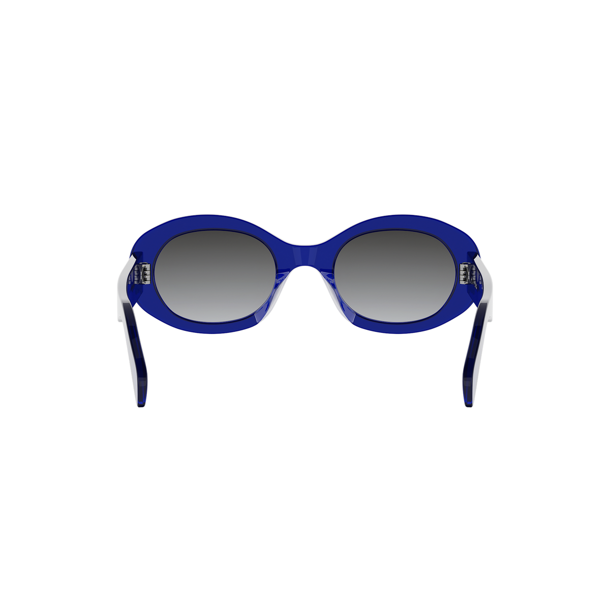 Blue Oval Acetate Sunglasses