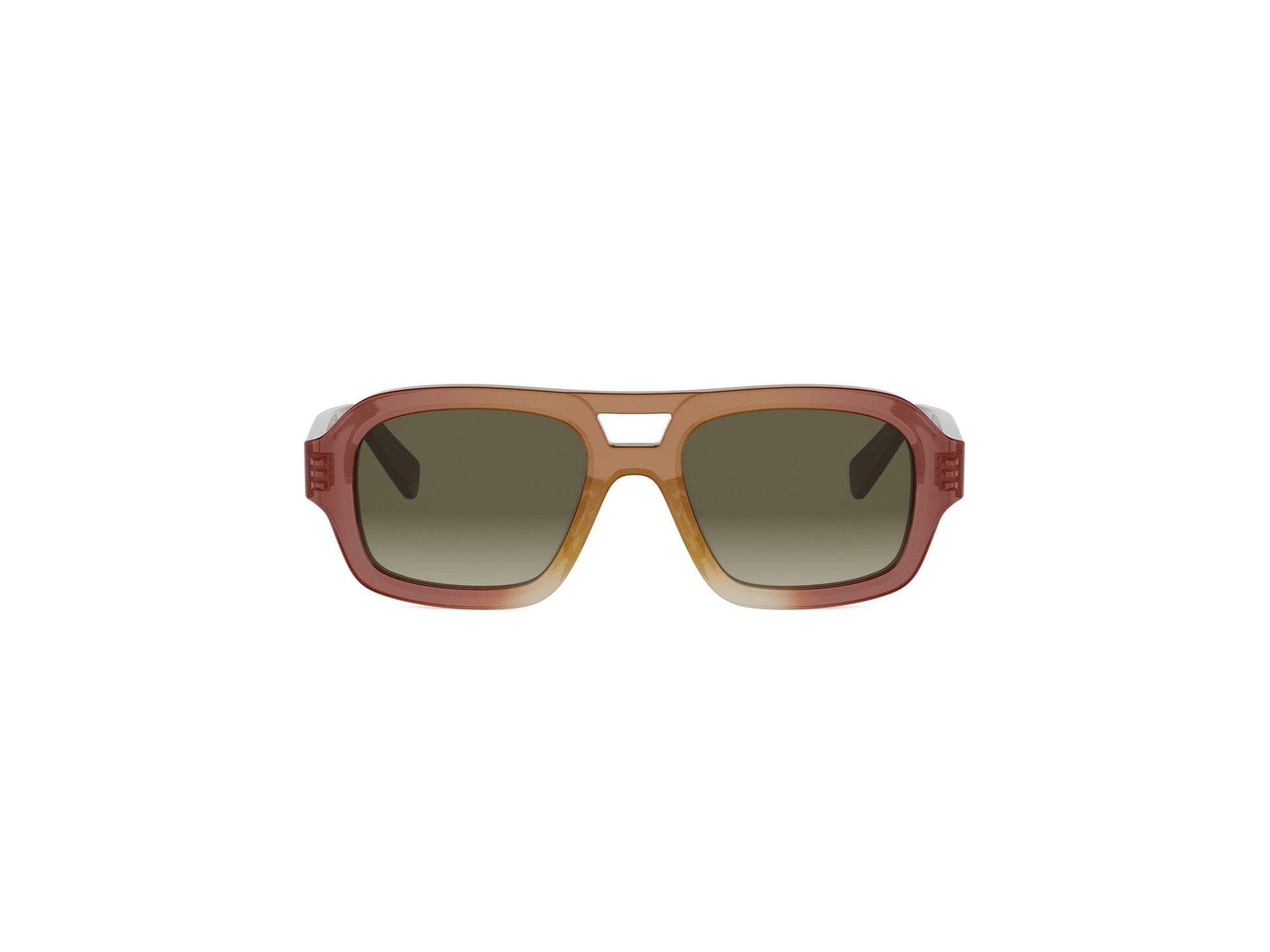 Brown Pilot Acetate Sunglasses