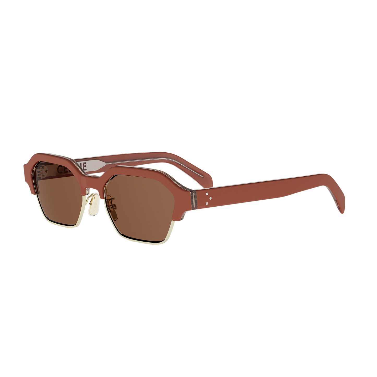 Brown Combination Sunglasses