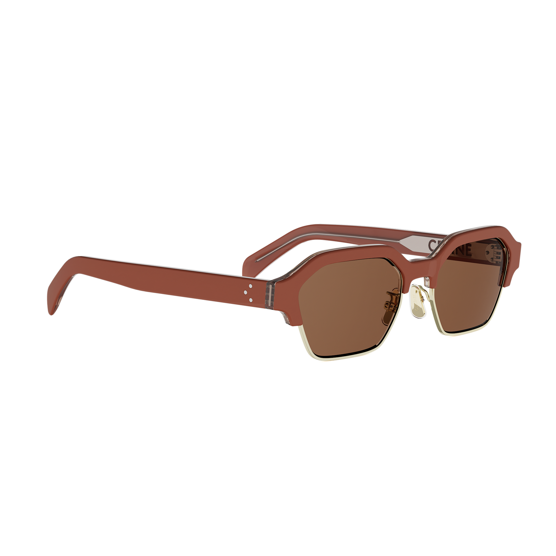 Brown Combination Sunglasses