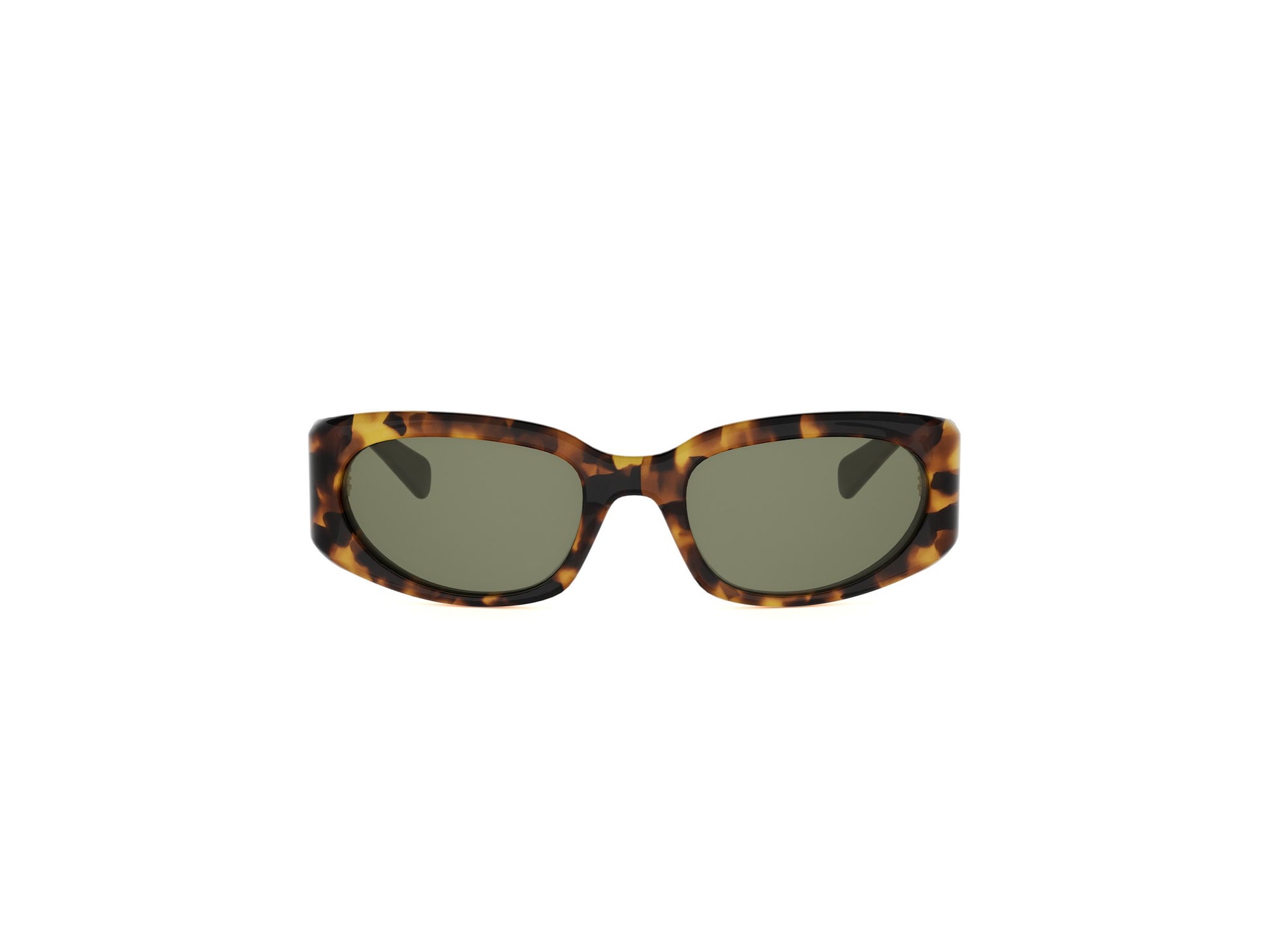 Havana Geometric Acetate Sunglasses