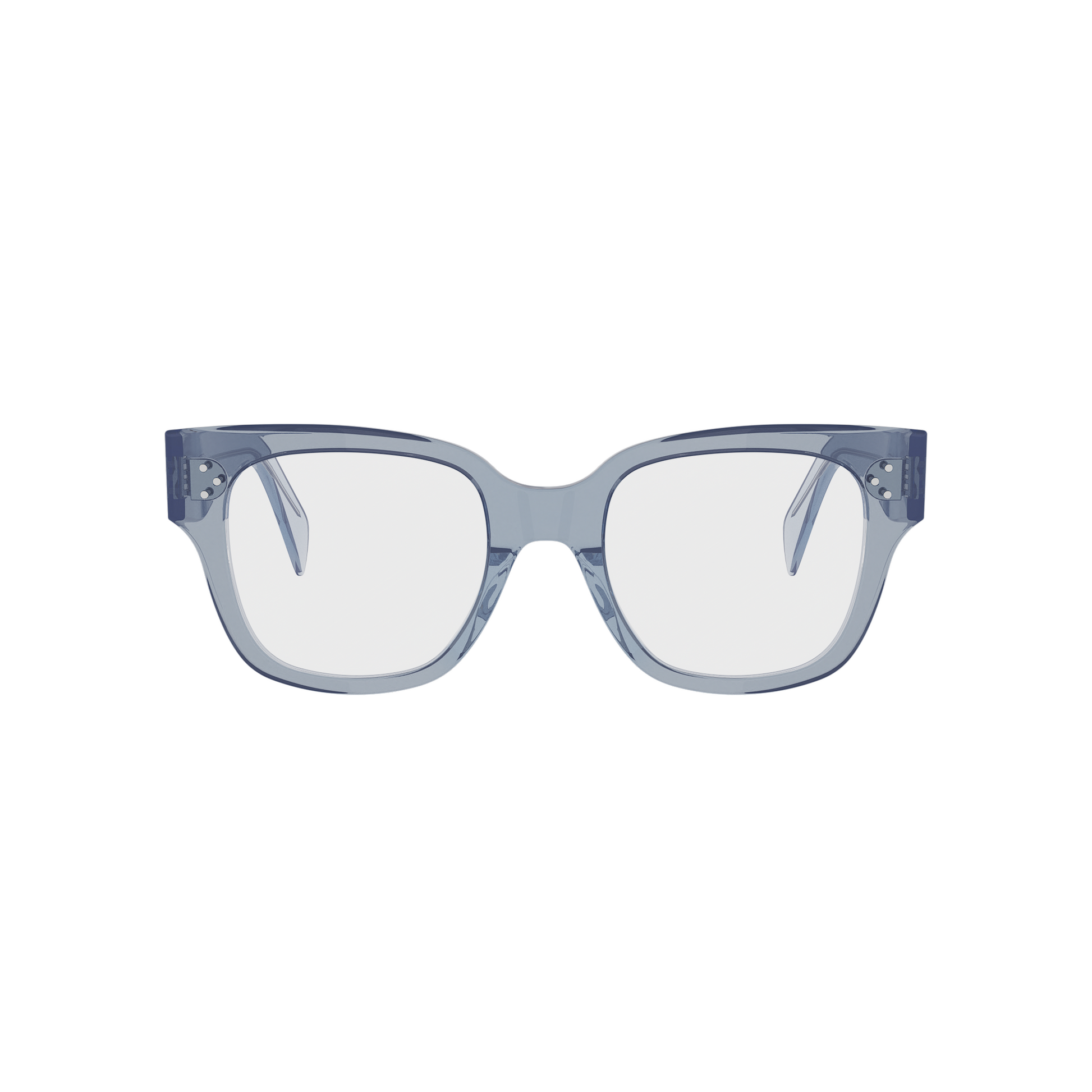Blue Geometric Acetate Eyeglasses