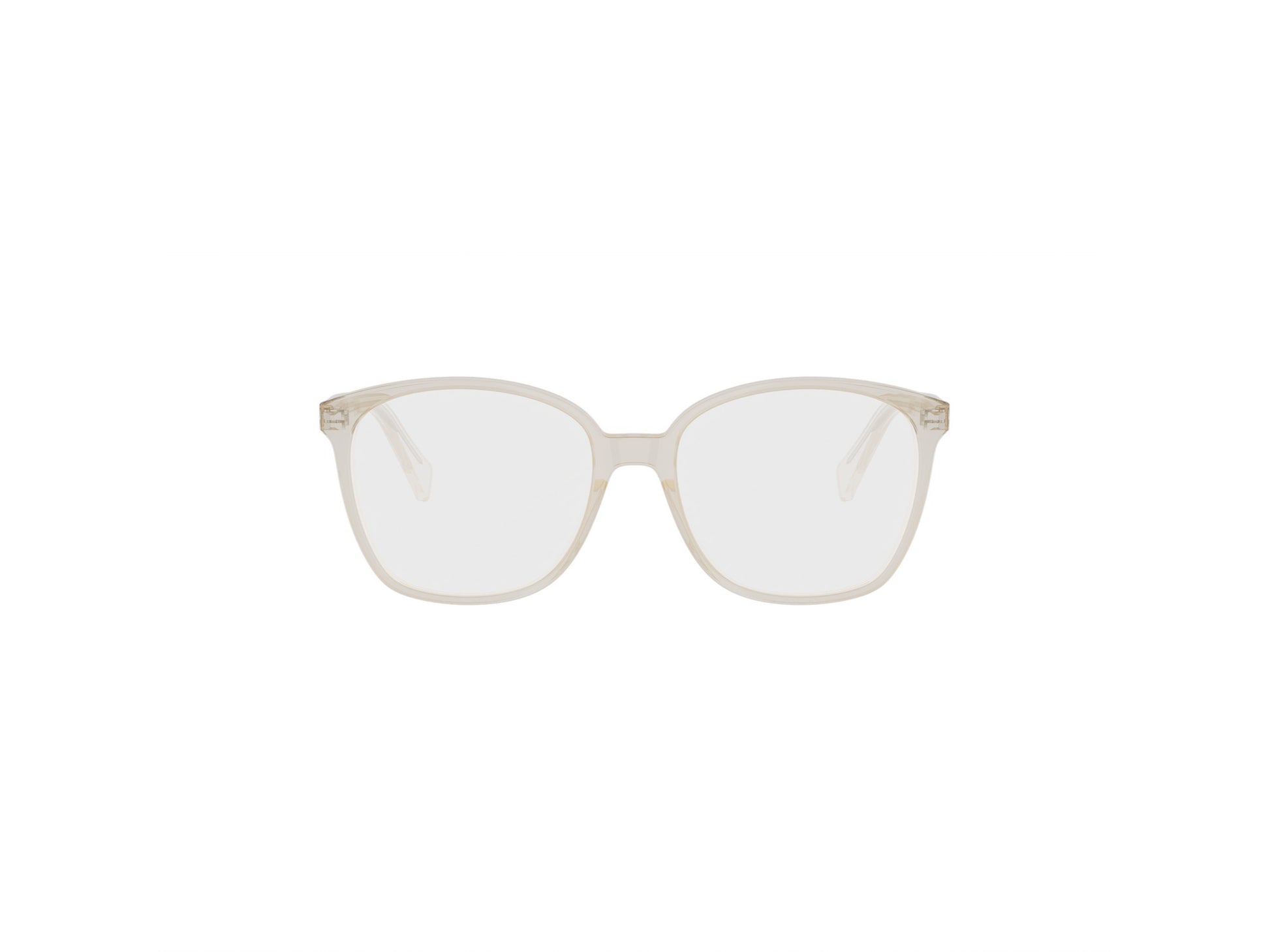 Brown Geometric Acetate Eyeglasses