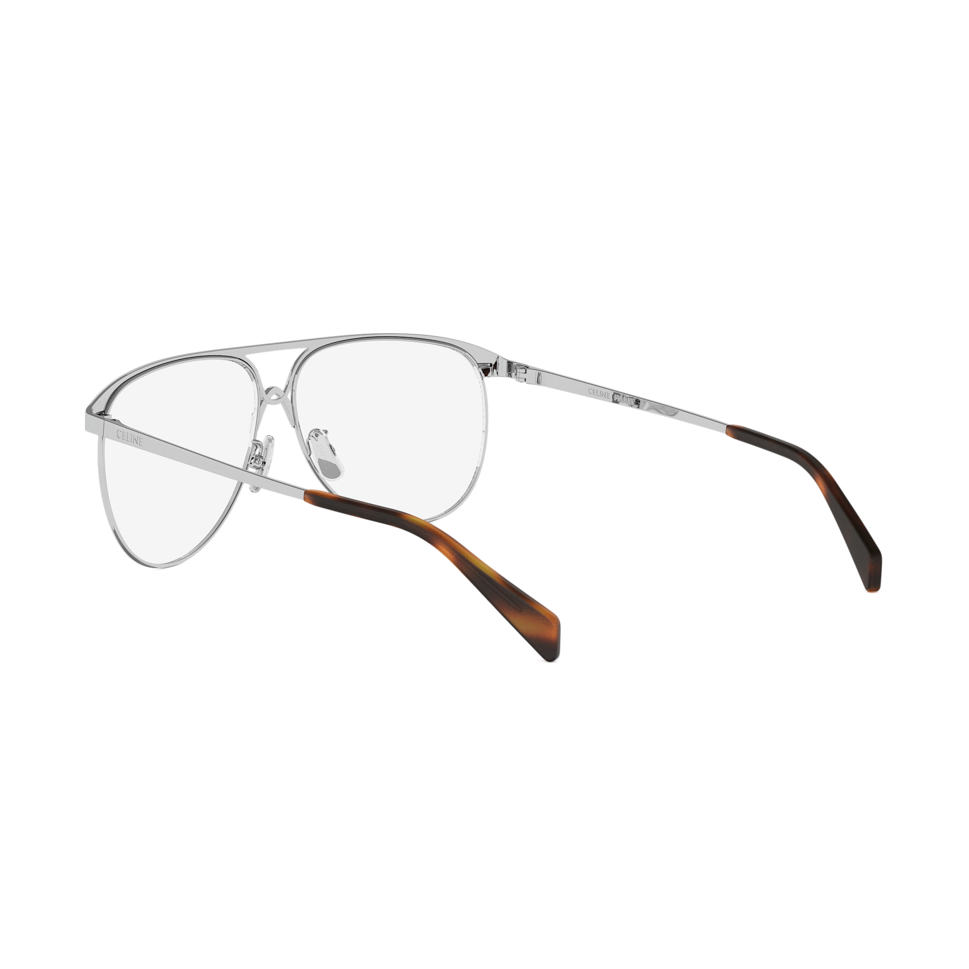 Semi-Shiny Metal Pilot Eyeglasses