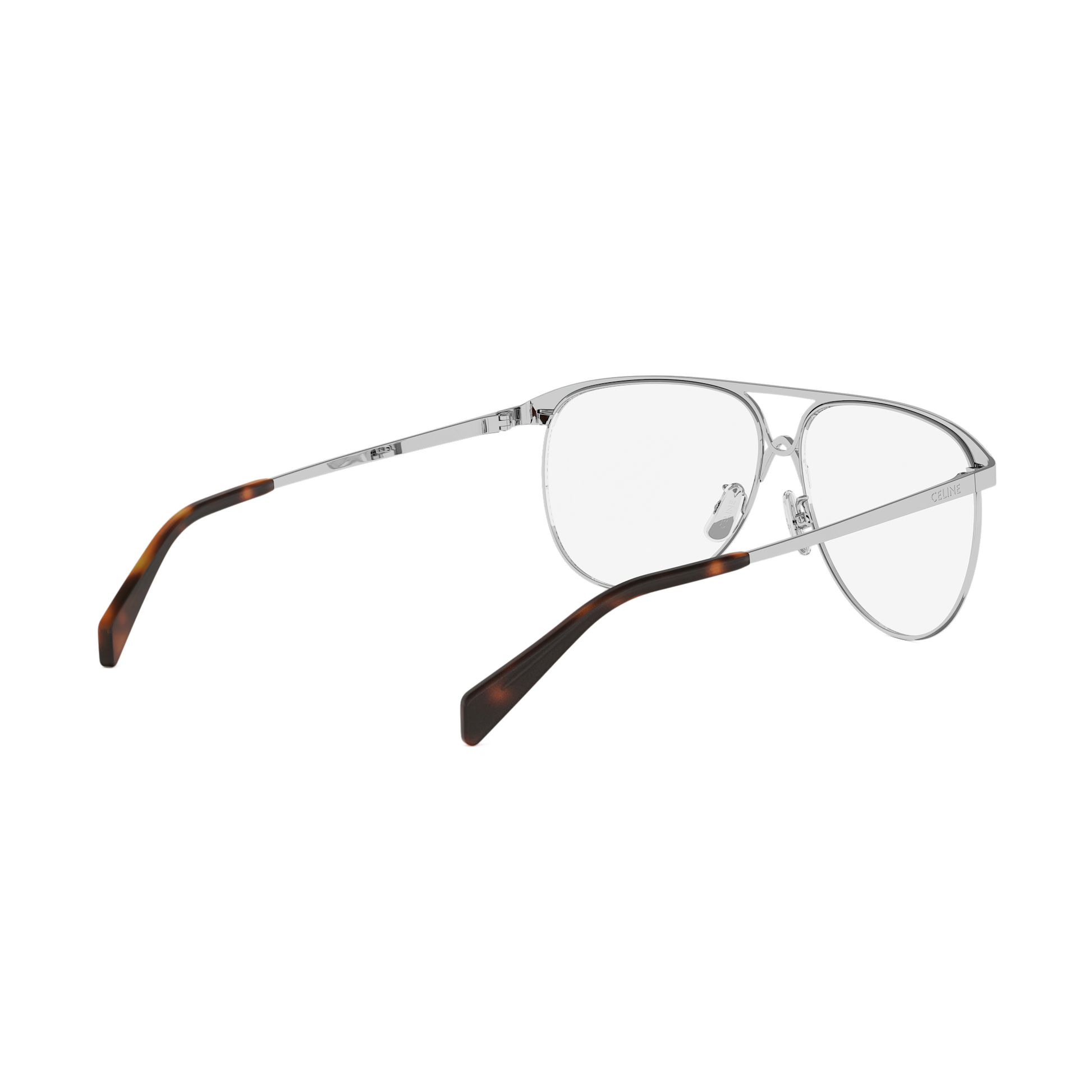 Semi-Shiny Metal Pilot Eyeglasses