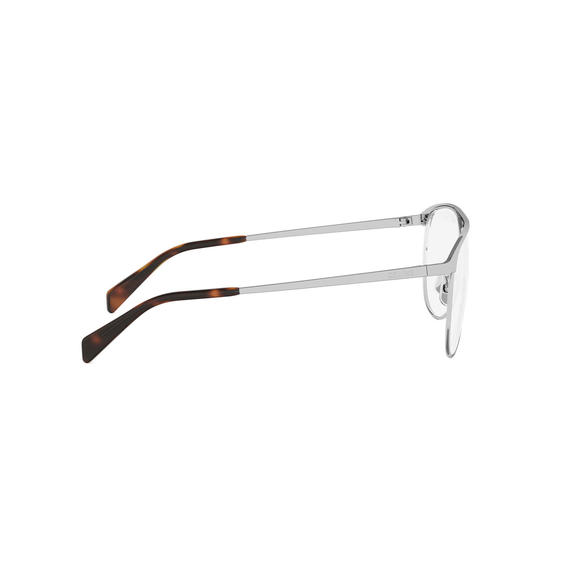 Semi-Shiny Metal Pilot Eyeglasses