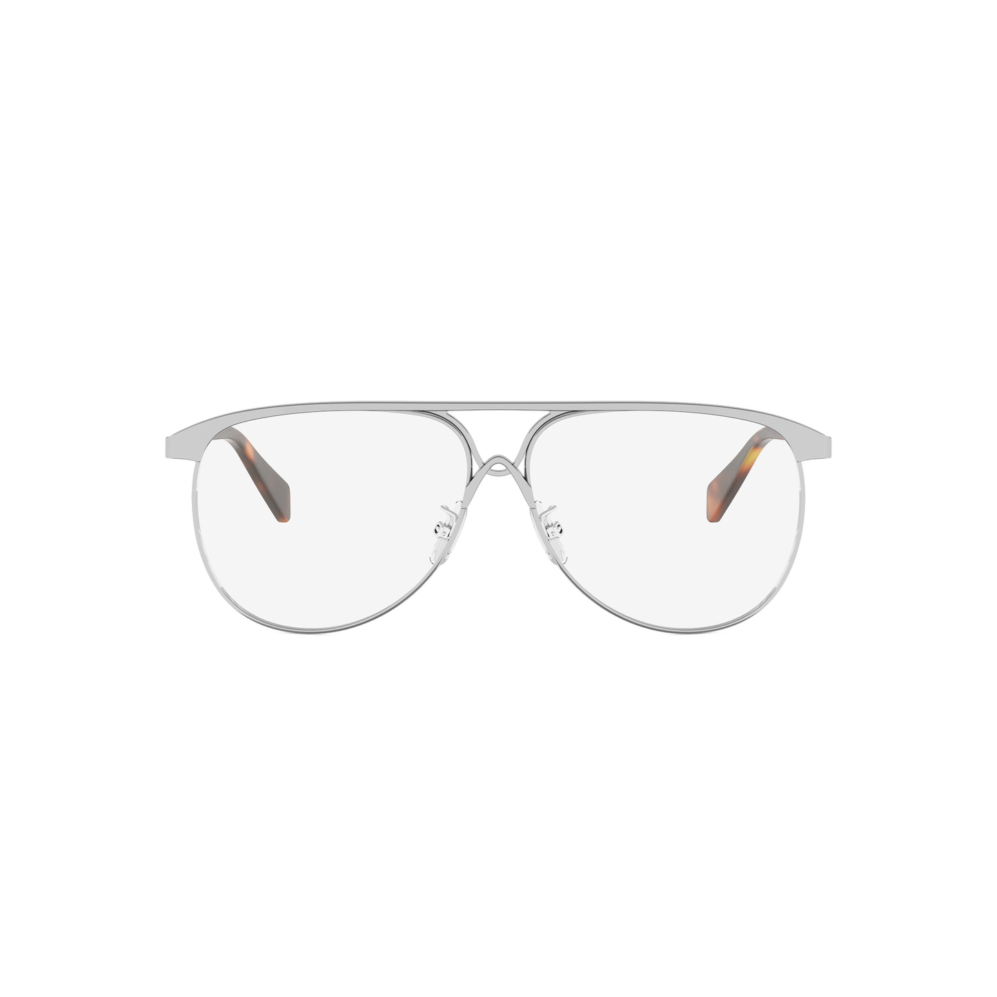 Semi-Shiny Metal Pilot Eyeglasses