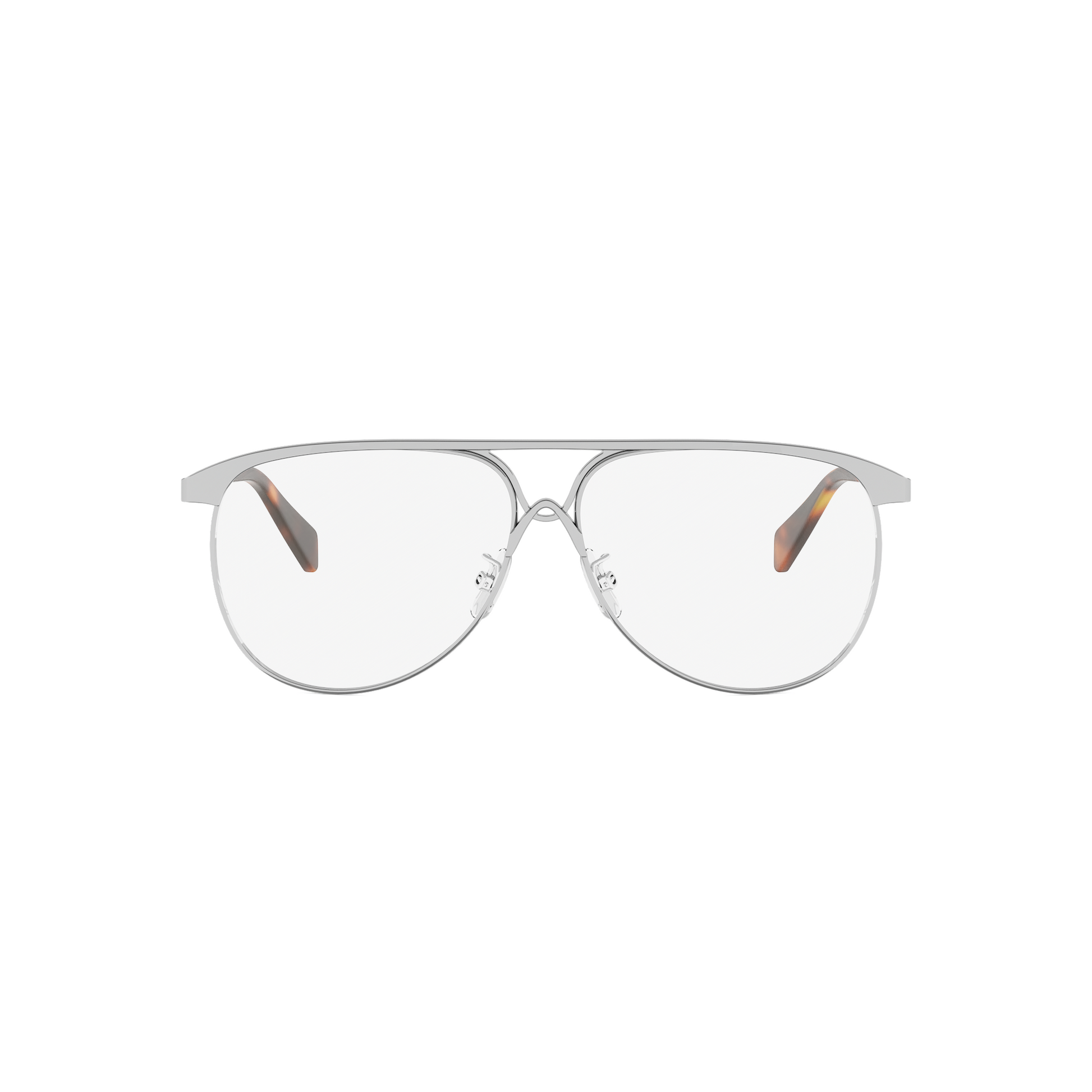 Semi-Shiny Metal Pilot Eyeglasses