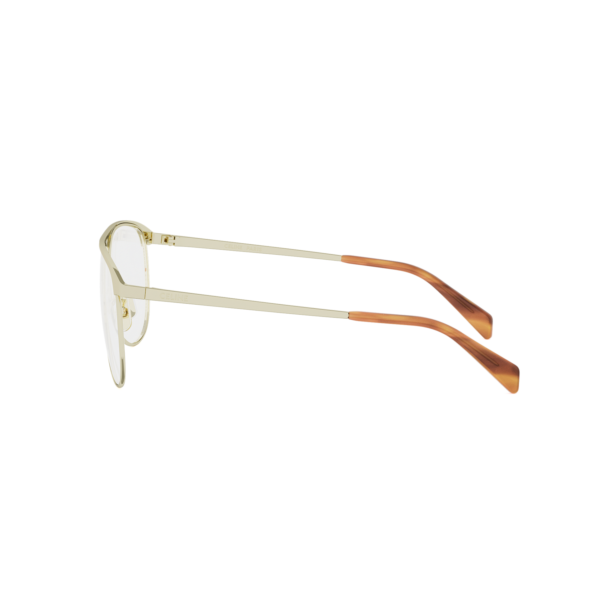 Semi-Shiny Metal Pilot Eyeglasses