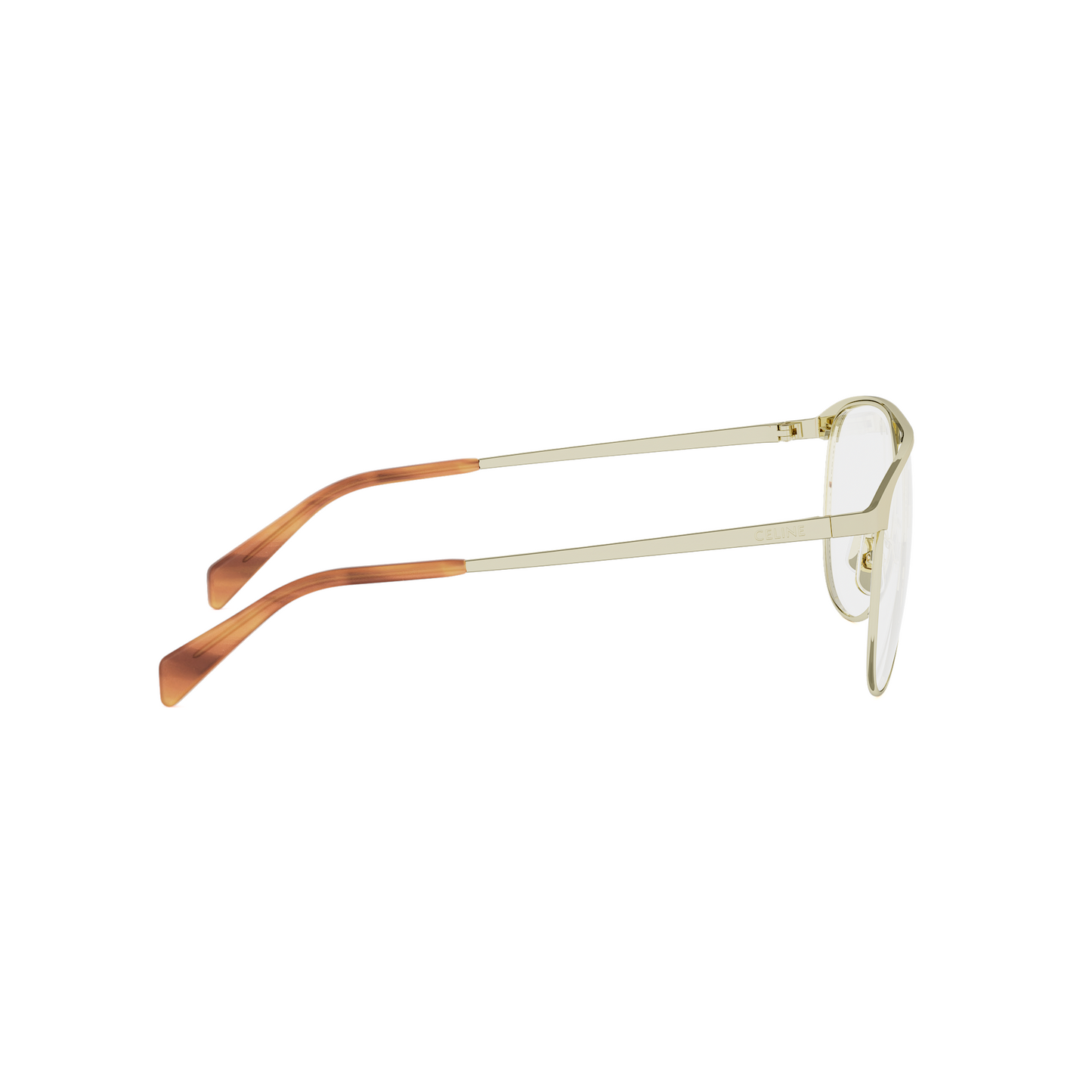 Semi-Shiny Metal Pilot Eyeglasses