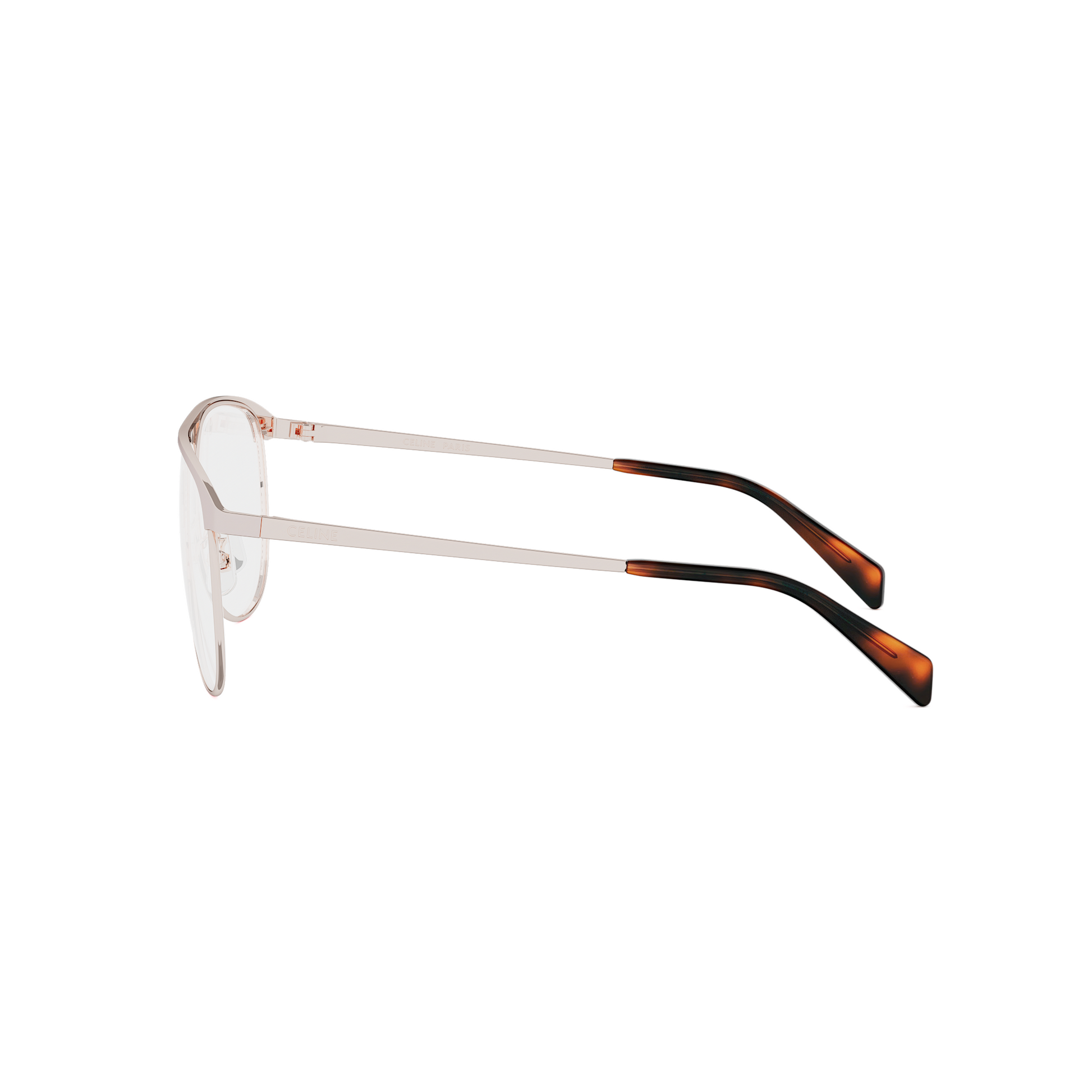 Semi-Shiny Metal Pilot Eyeglasses
