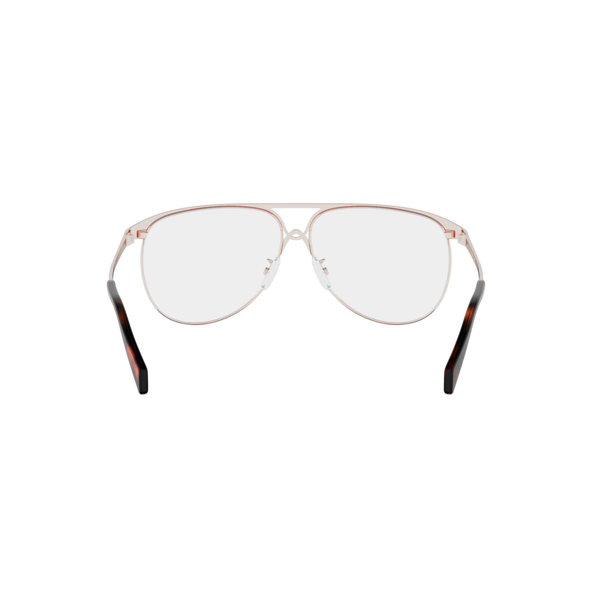 Semi-Shiny Metal Pilot Eyeglasses