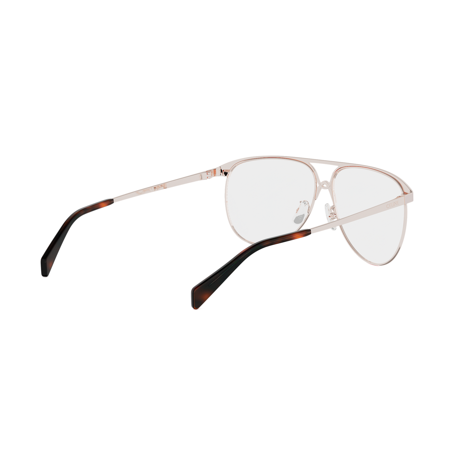 Semi-Shiny Metal Pilot Eyeglasses