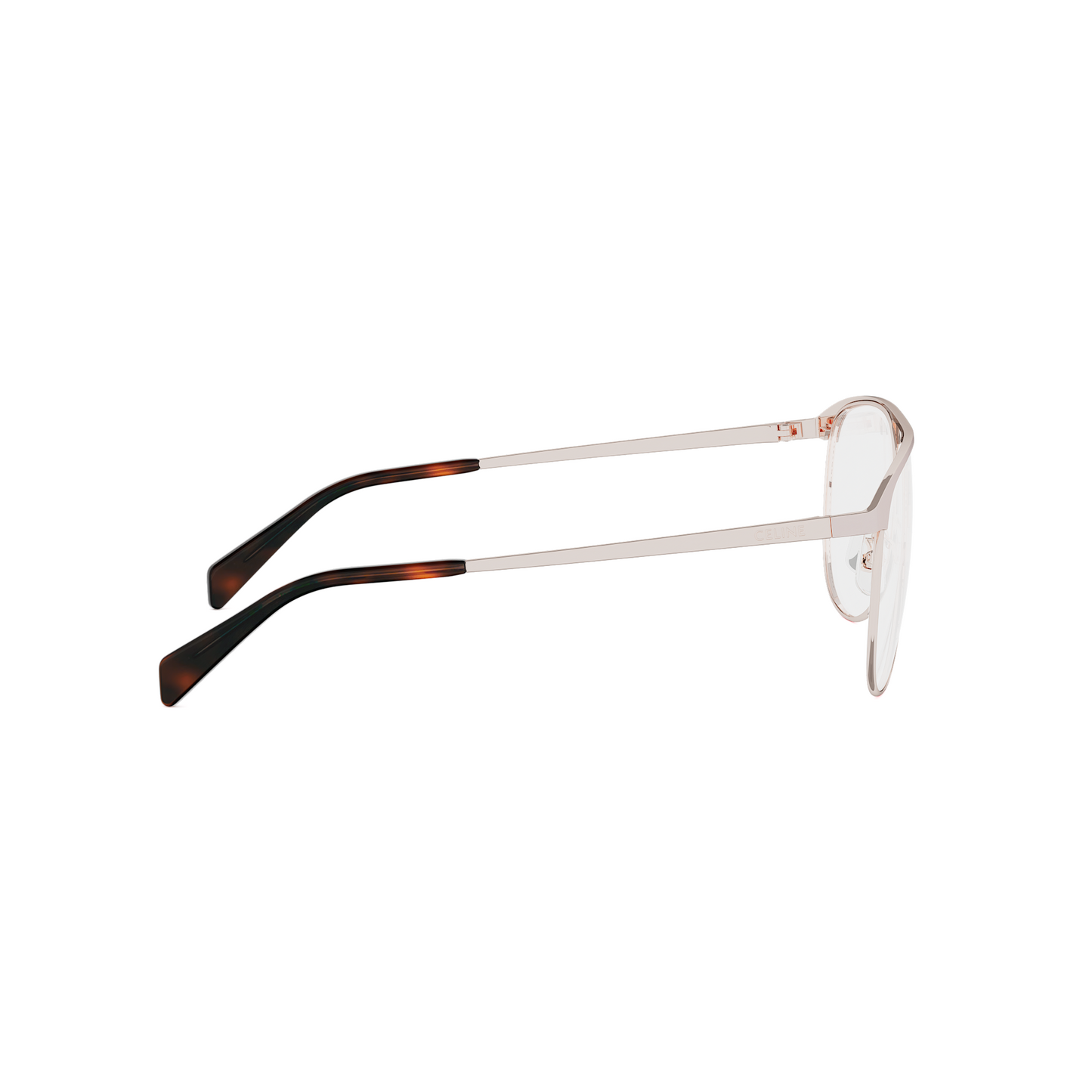 Semi-Shiny Metal Pilot Eyeglasses