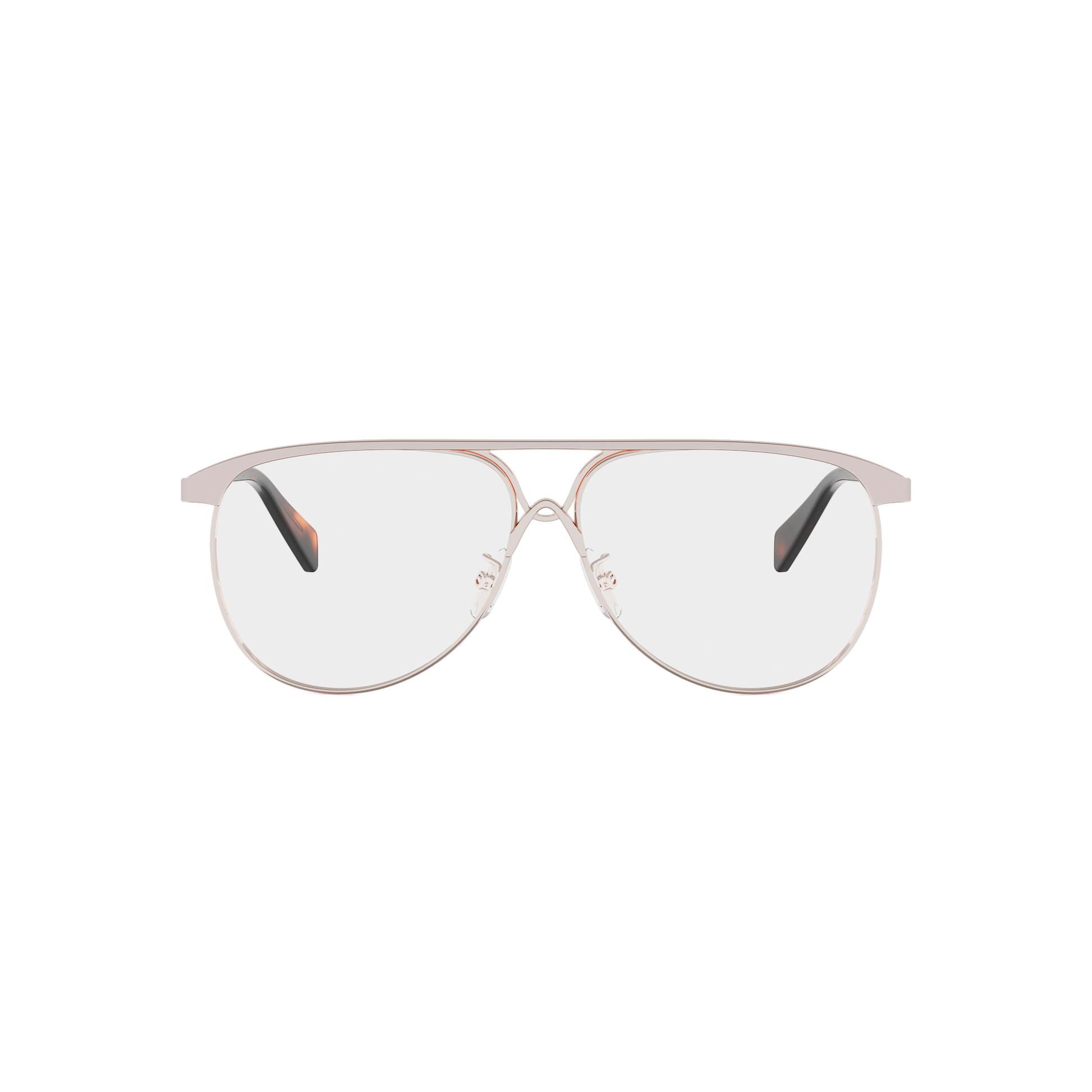 Semi-Shiny Metal Pilot Eyeglasses
