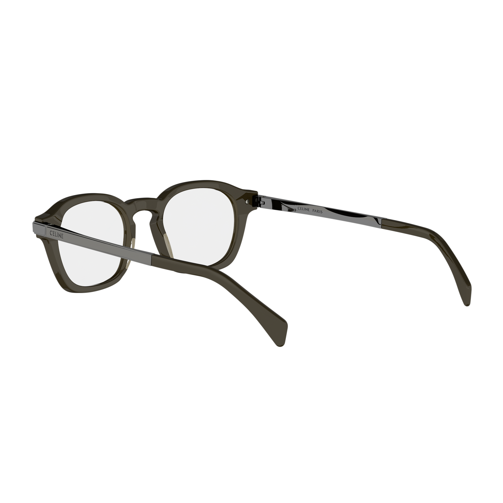 Green Round Combination Eyeglasses