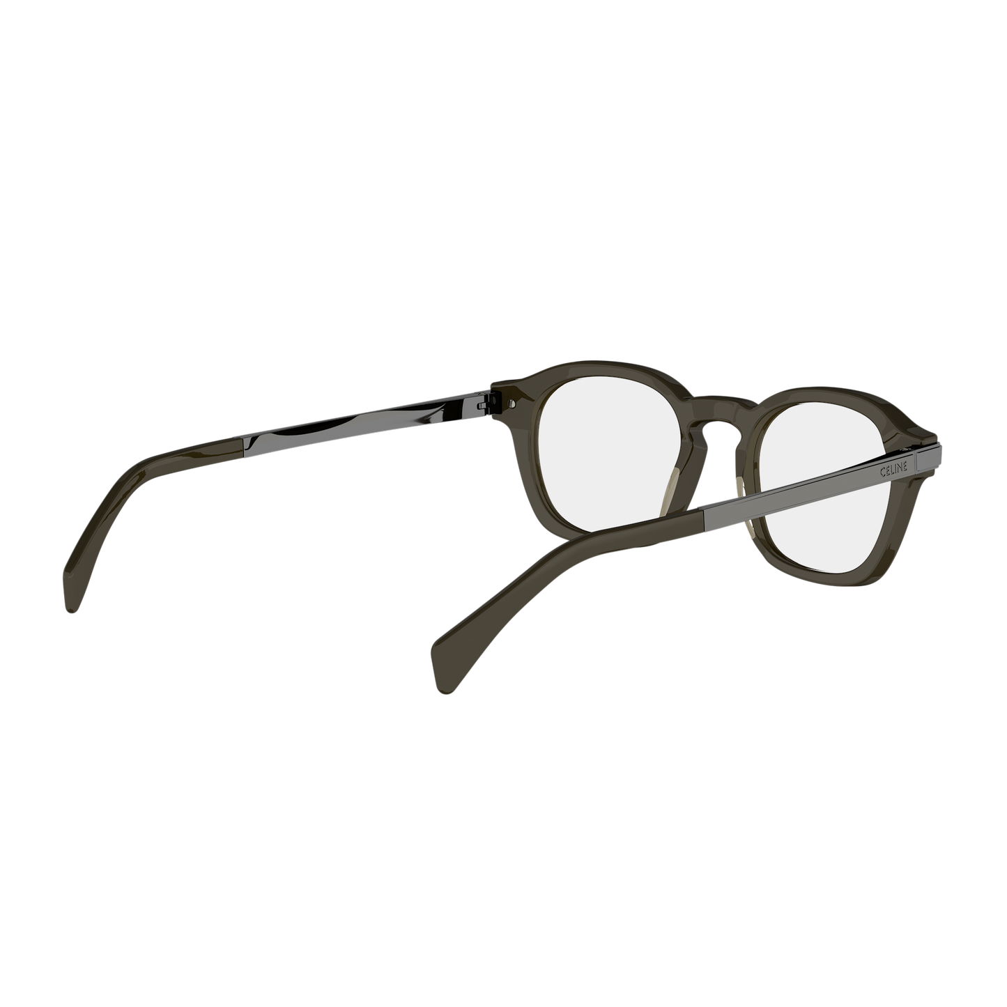 Green Round Combination Eyeglasses
