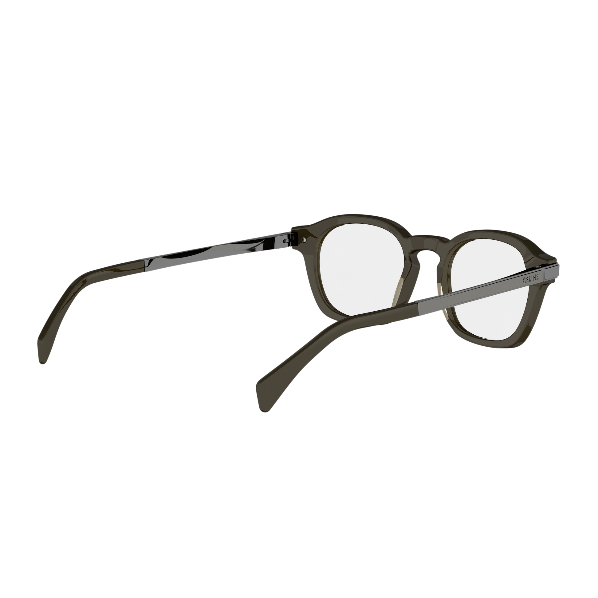 Green Round Combination Eyeglasses
