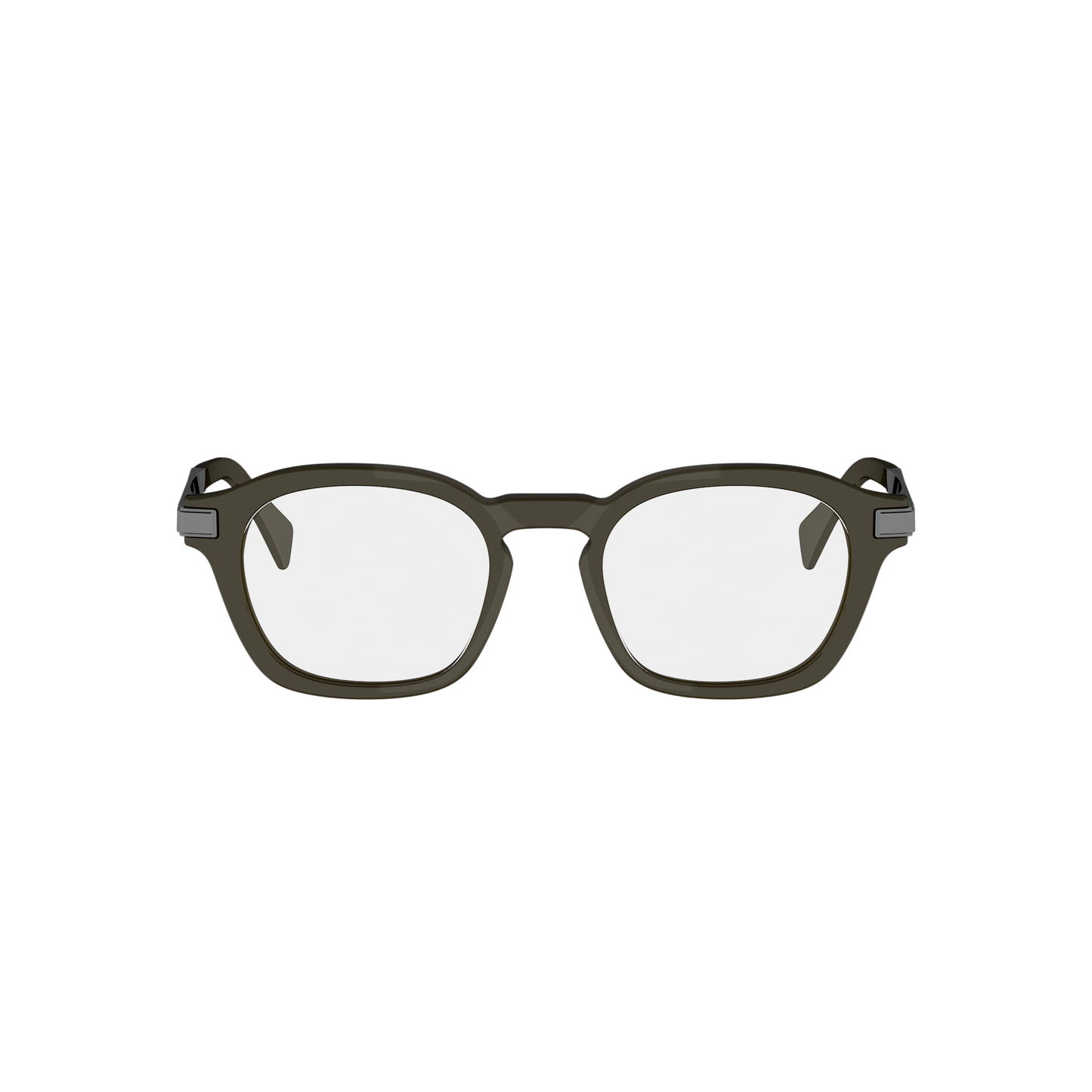 Green Round Combination Eyeglasses