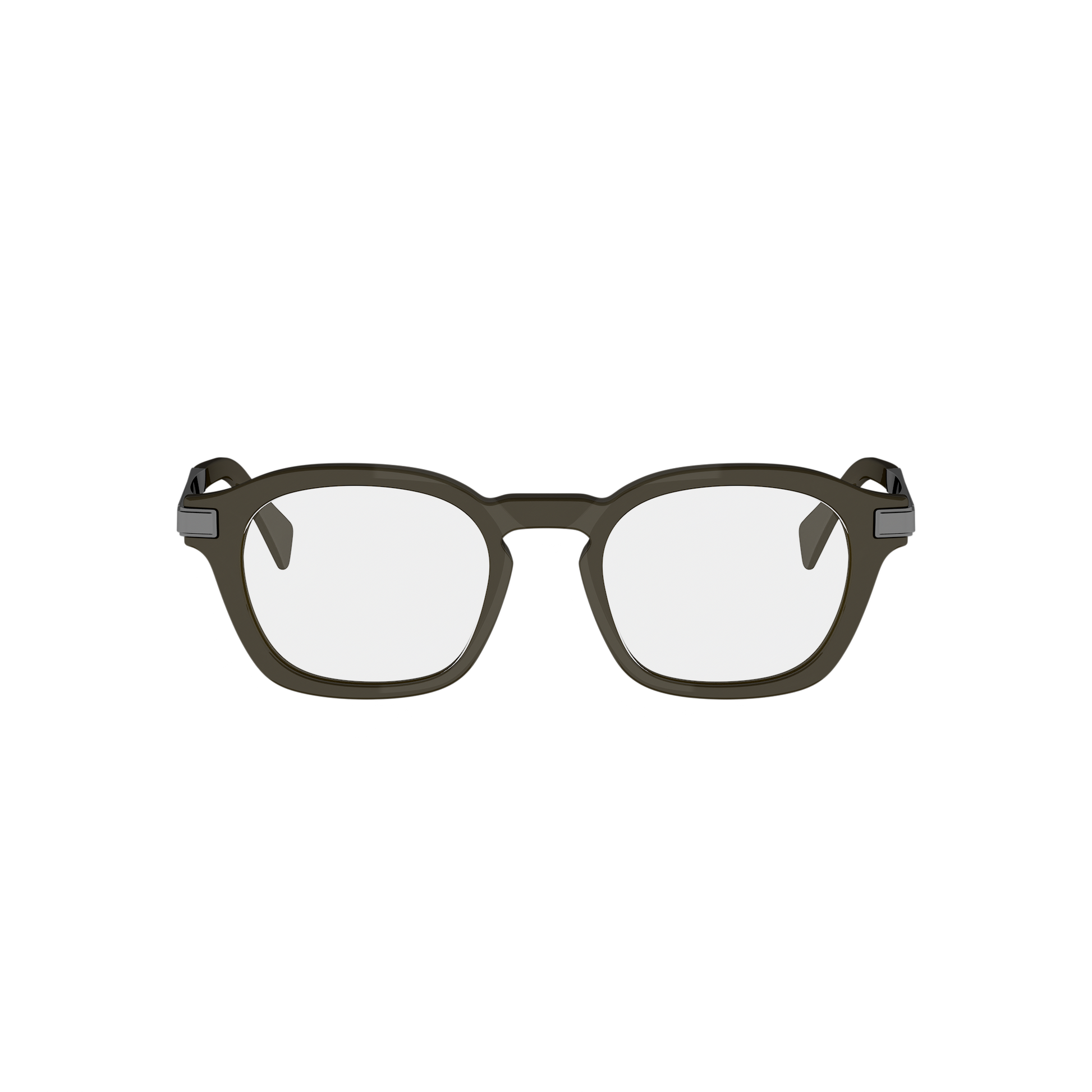 Green Round Combination Eyeglasses