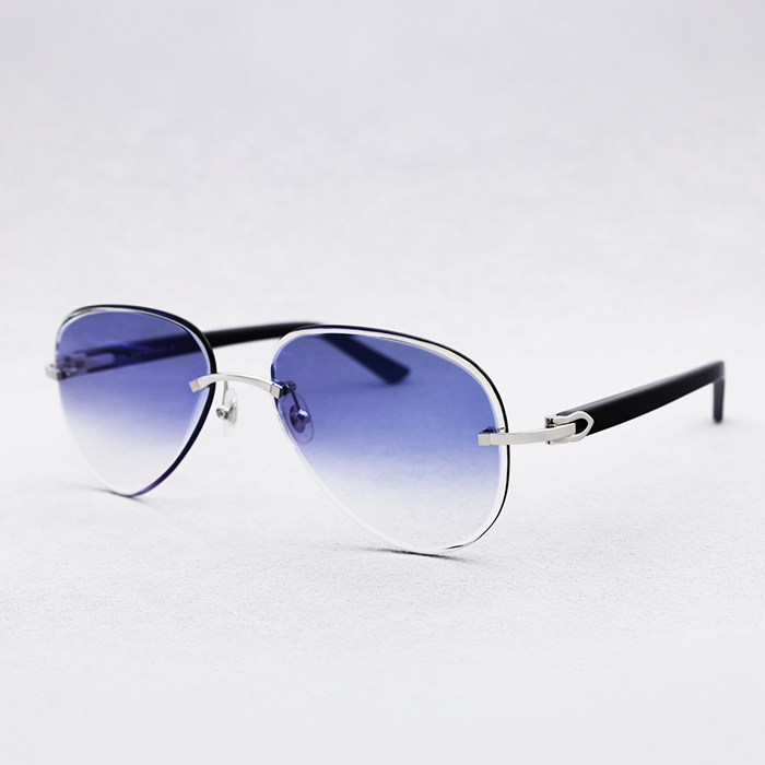Cartier Custom C Décor Navy Acetate Sunglasses