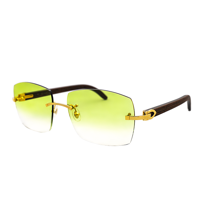 Cartier Custom C Décor Wood Mykonos Sunglasses by MEG