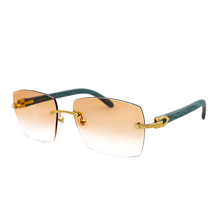 Cartier Custom C Décor Wood Mykonos Sunglasses by MEG