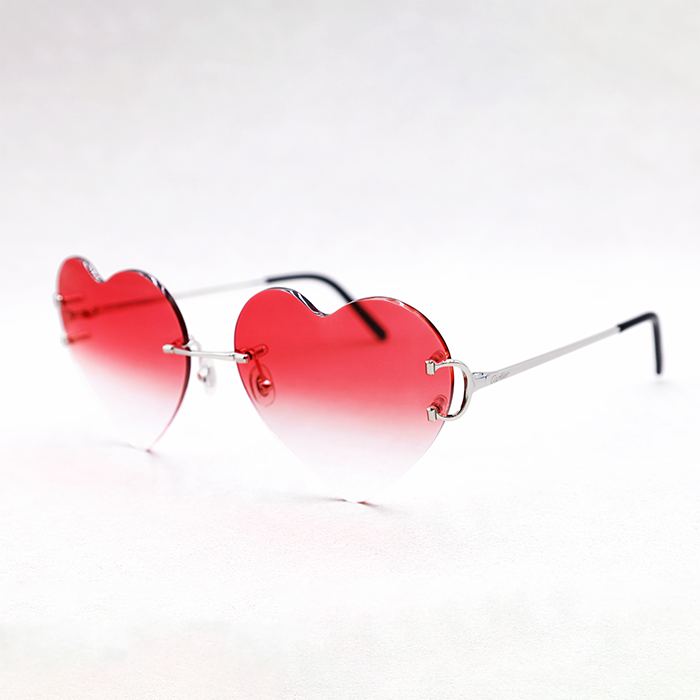Cartier Custom Double C Heart Sunglasses by MEG